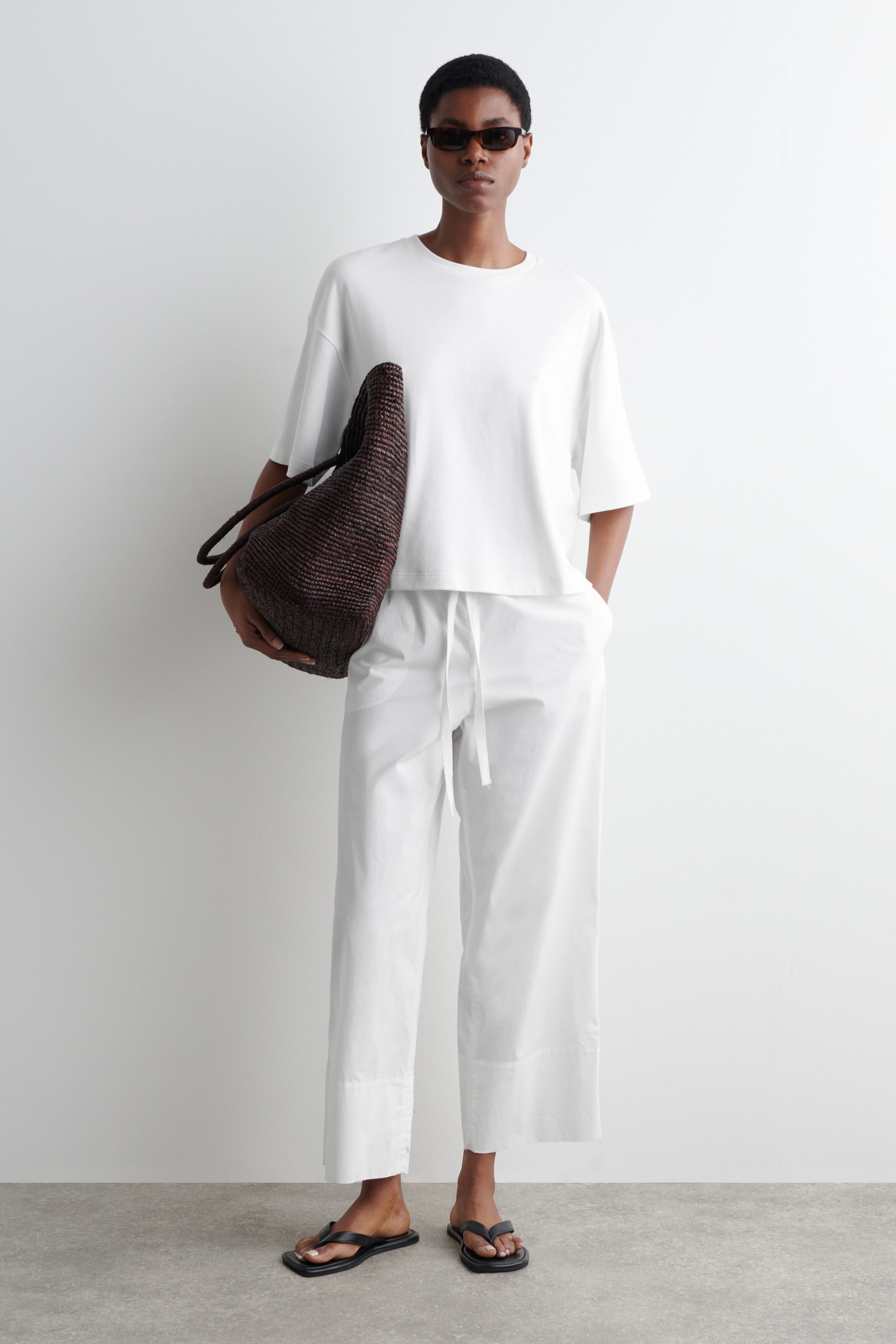OVERSIZED BOXY T-SHIRT - WHITE | COS