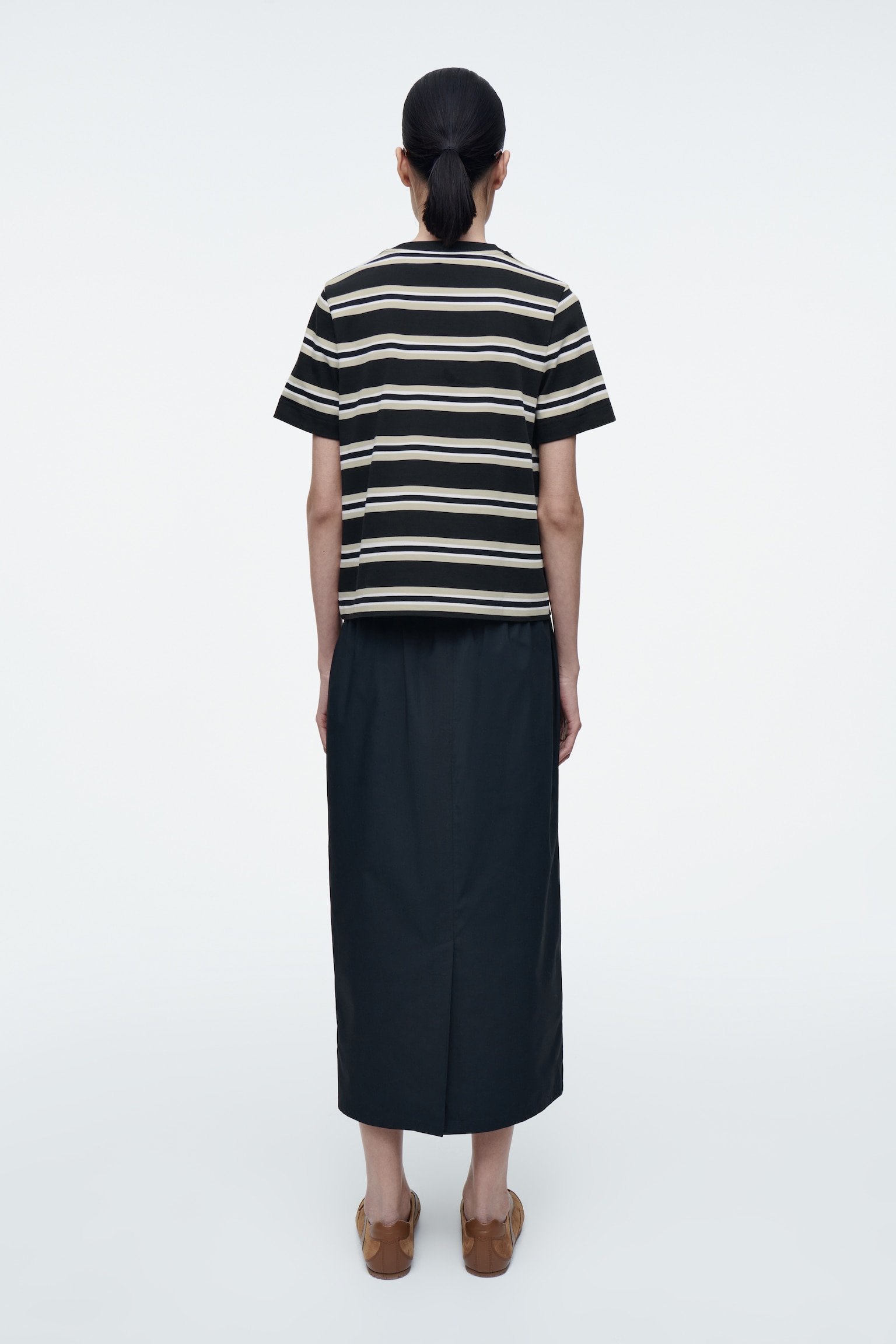 CLEAN CUT REGULAR T-SHIRT - NAVY / STRIPED/WHITE/black/GREY MARL/NAVY/LIGHT BEIGE/CHARCOAL MÉLANGE/WHITE / BLACK/PINK / NAVY/KHAKI/NAVY / WHITE / STRIPED/ORANGE / WHITE / STRIPED/COBALT BLUE/BRIGHT BLUE/BLACK / STRIPED/WHITE / BLACK / STRIPED/RED/LIGHT PINK/BLUE / STRIPED/off-white / black/BLUE/BLACK / GREEN / STRIPED - 4