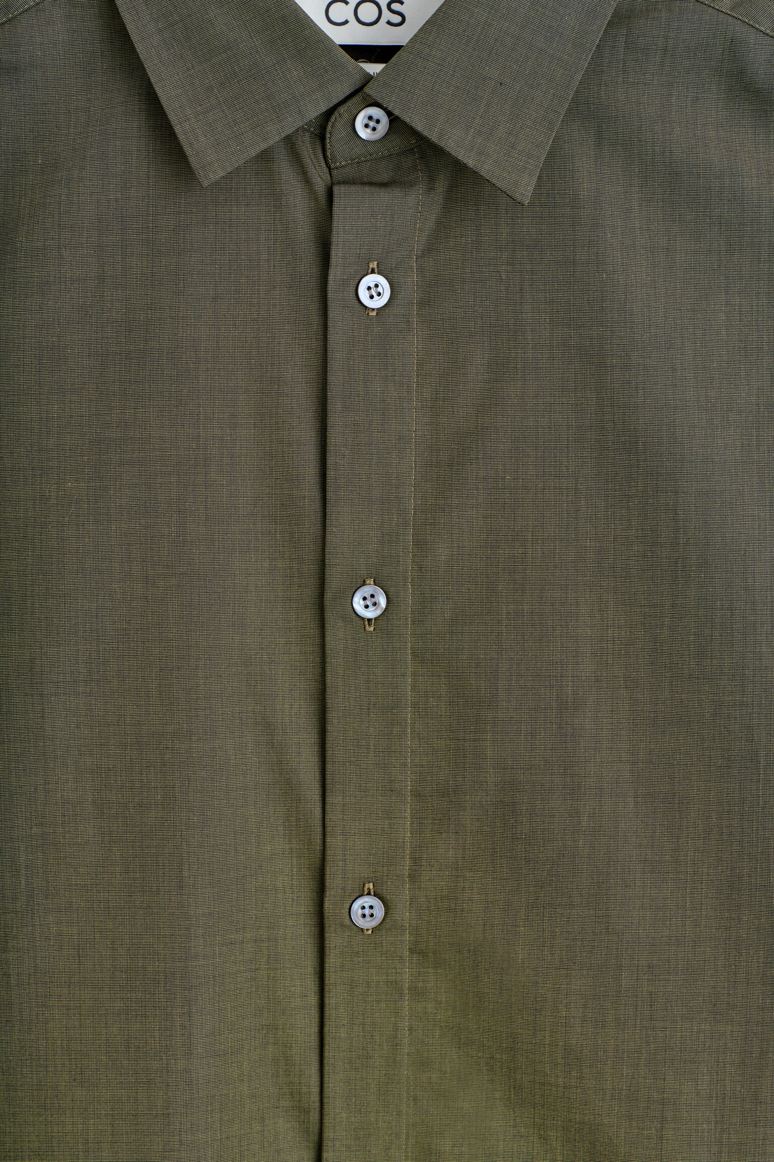 CAMISA DE ALGODÓN FIL-A-FIL - VERDE/AZUL OSCURO - 7