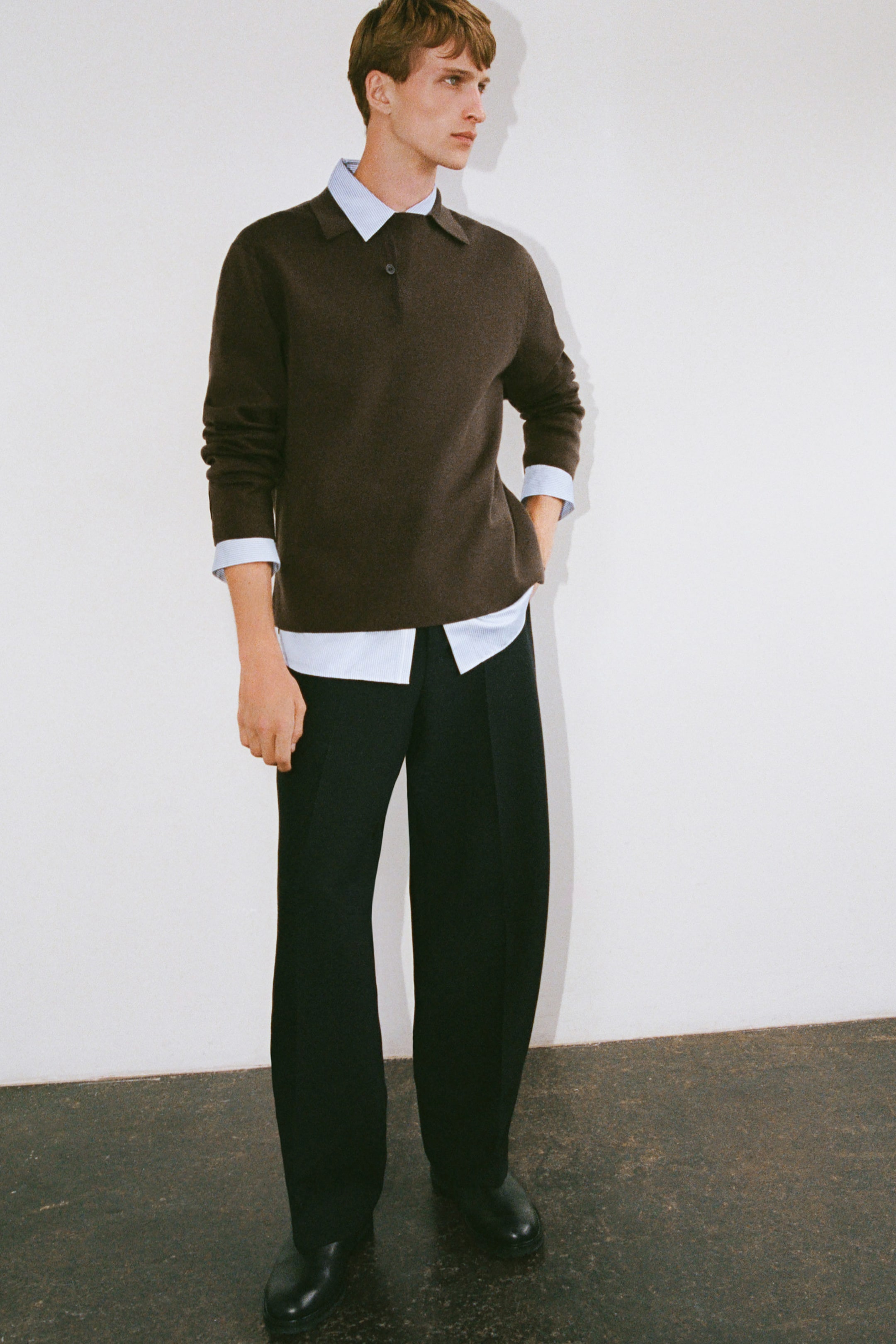 SLIM TAILORED POPLIN SHIRT