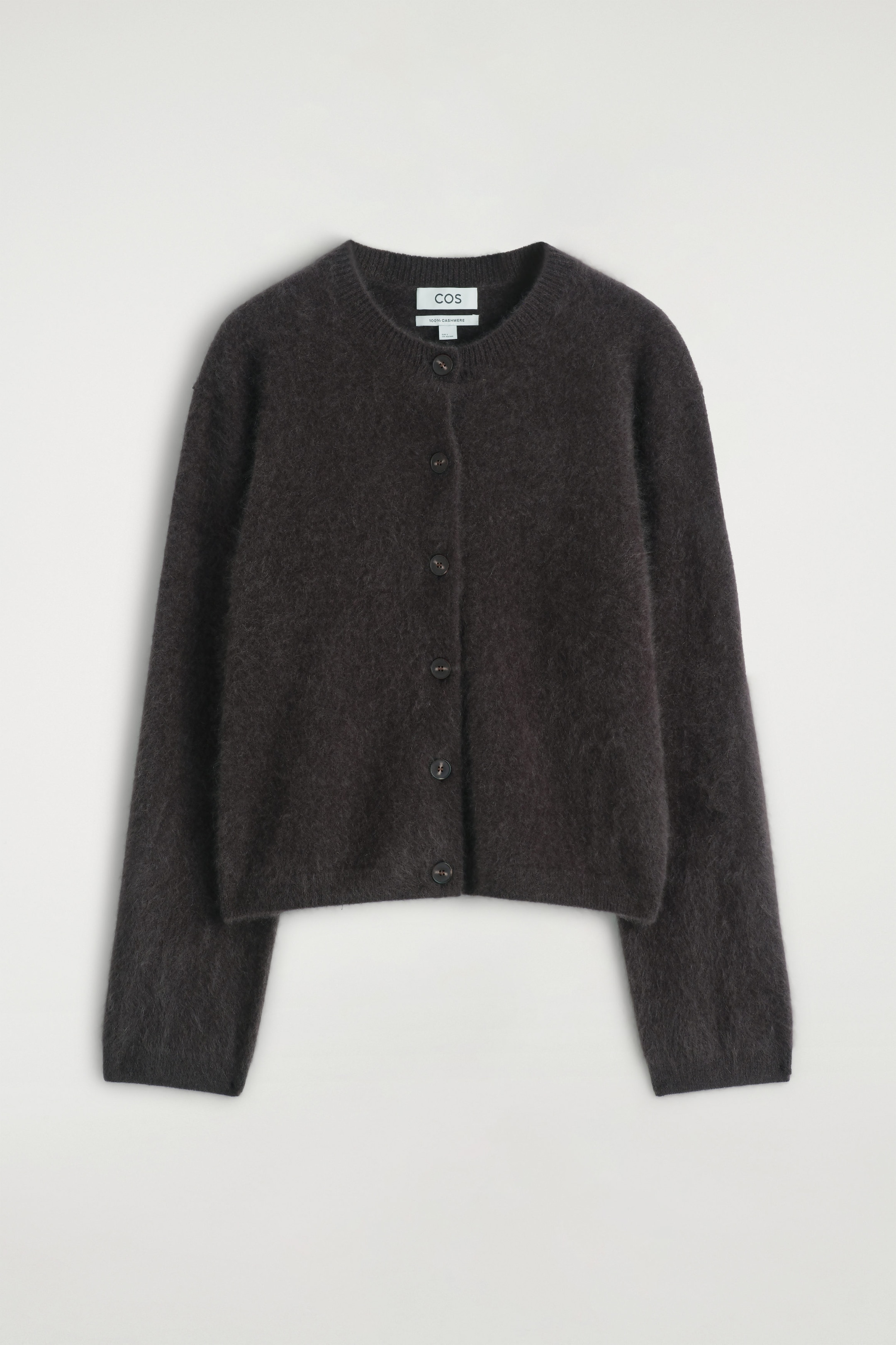 BRUSHED-CASHMERE CARDIGAN