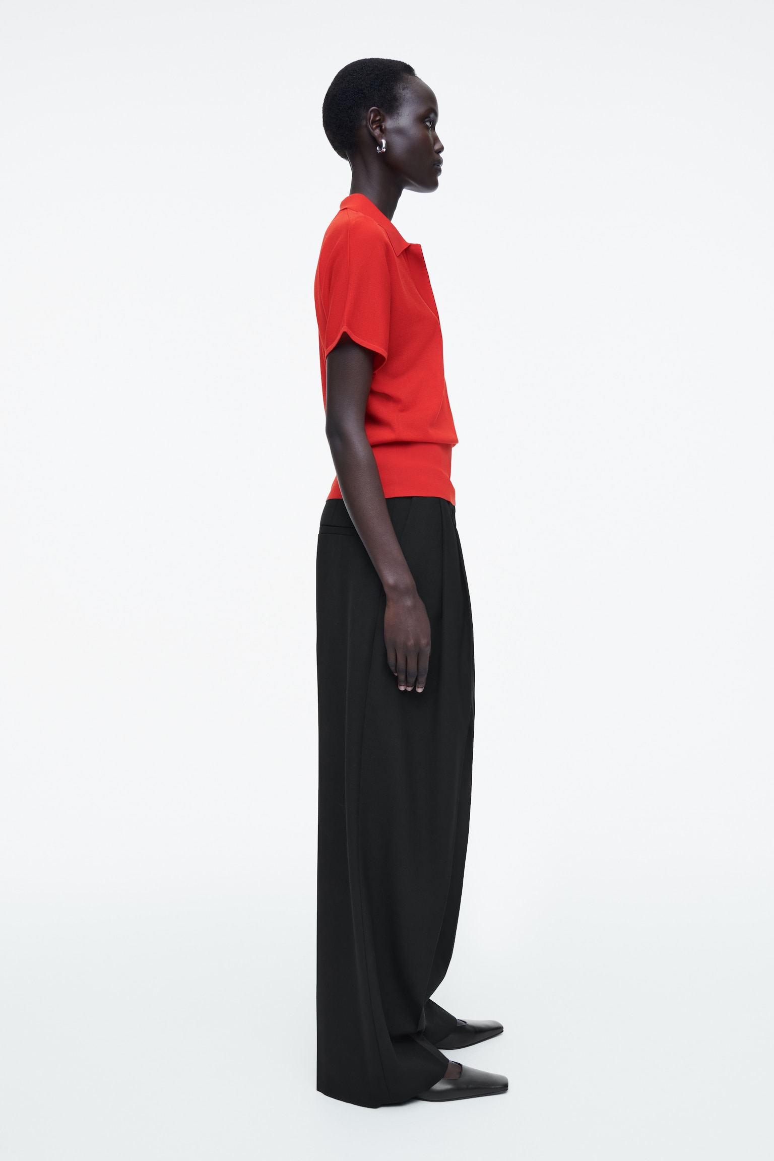 POLO EN MAILLE - ROUGE/MARINE FONCÉ - 6