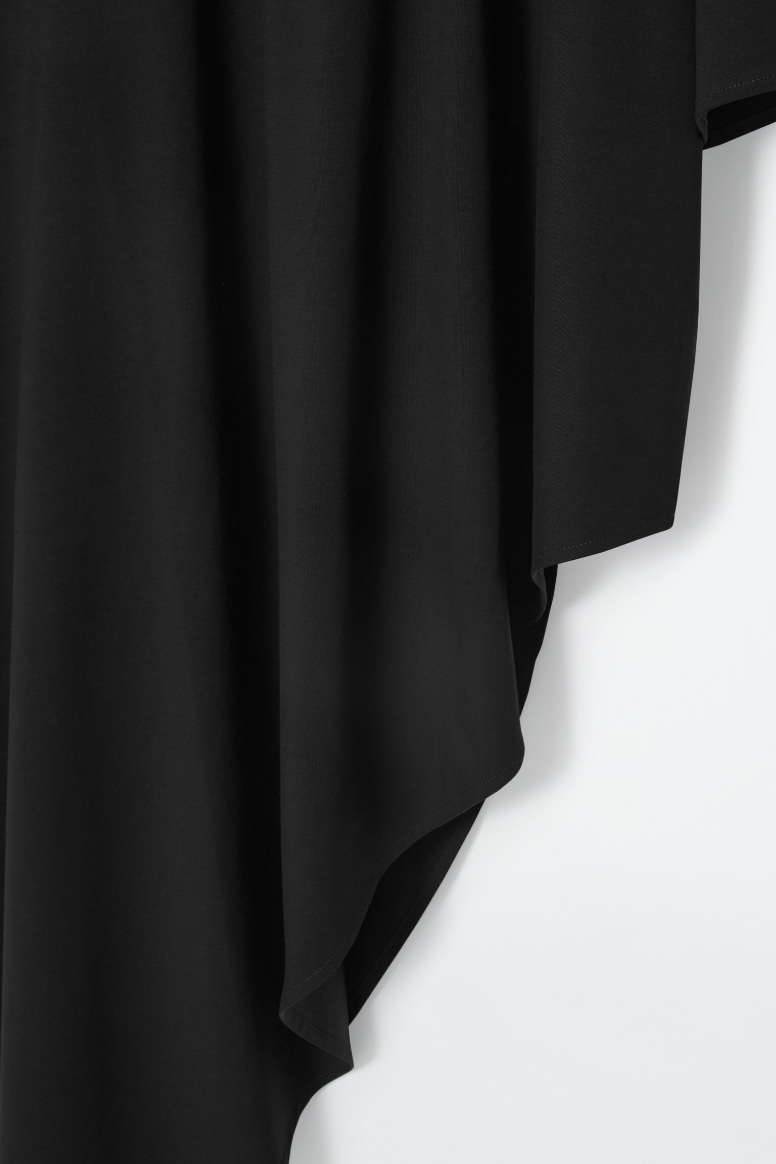 ASYMMETRIC T-SHIRT - BLACK/OFF-WHITE - 2