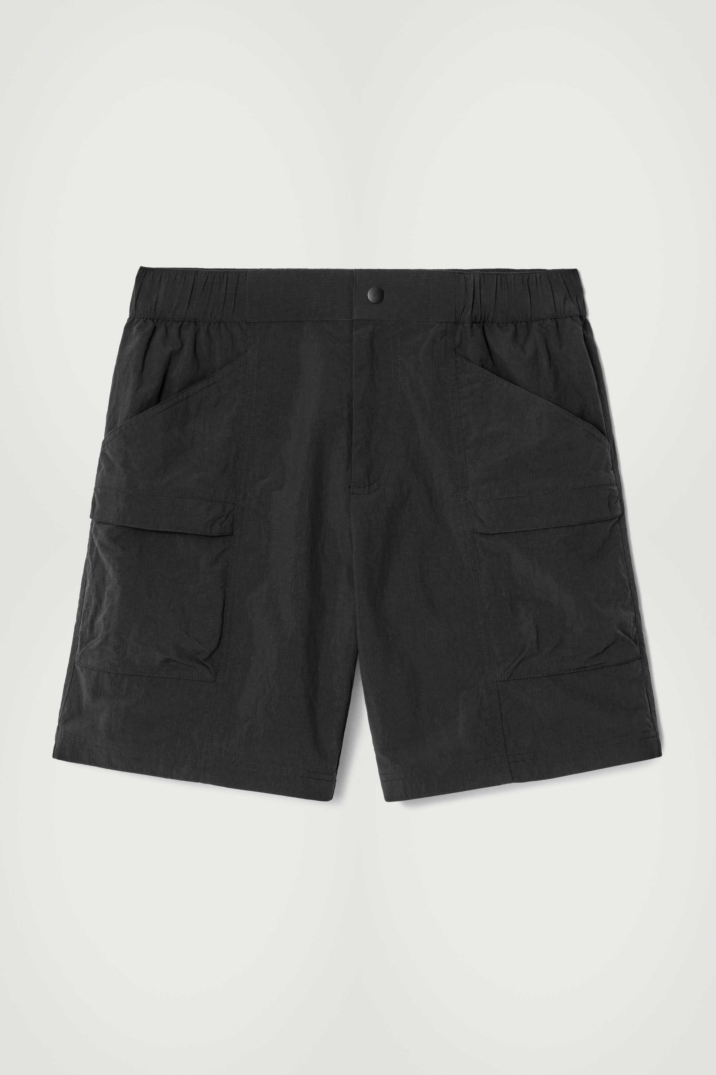 RELAXED-FIT WIDE-LEG SHORTS - BLACK | COS