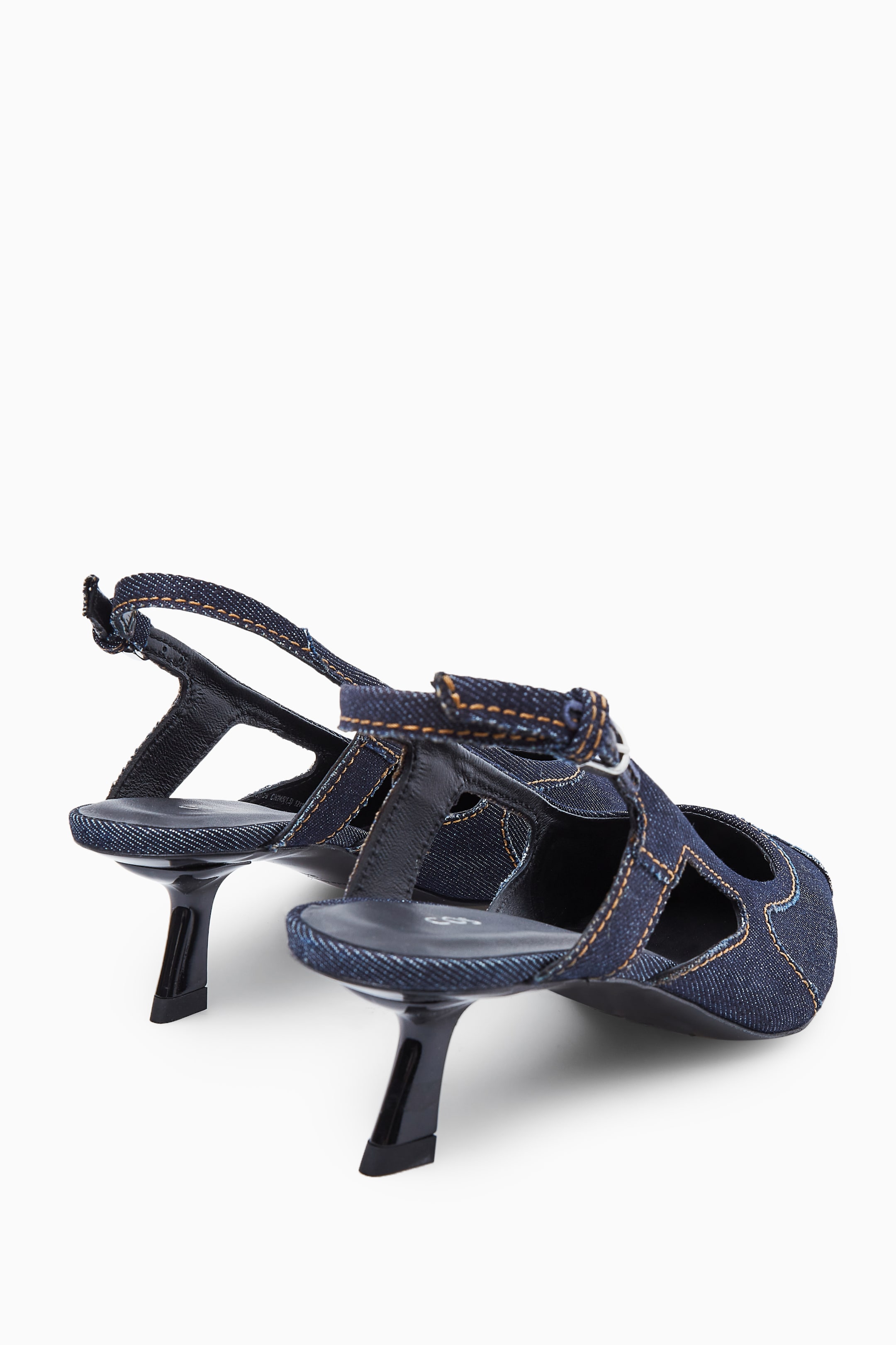 Größeres Bild ansehen: SPITZE KITTEN-HEELS AUS DENIM MIT SLINGBACK-RIEMEN - INDIGOBLAU - Ladies | H&M DE 3