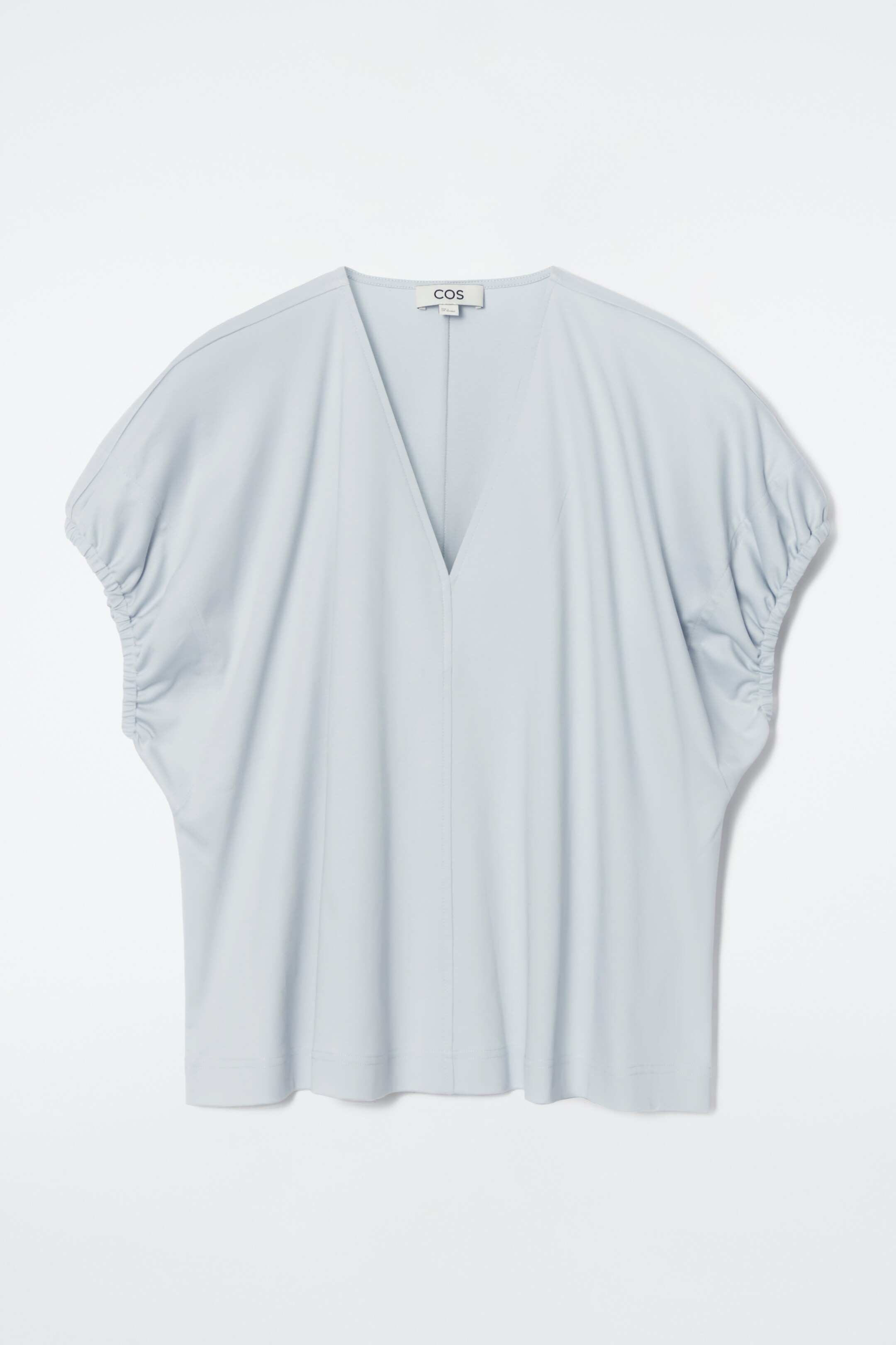 Grösseres Bild ansehen: GERAFFTE BLUSE AUS BAUMWOLLE - HELLBLAU - DAMEN | H&M CH 1