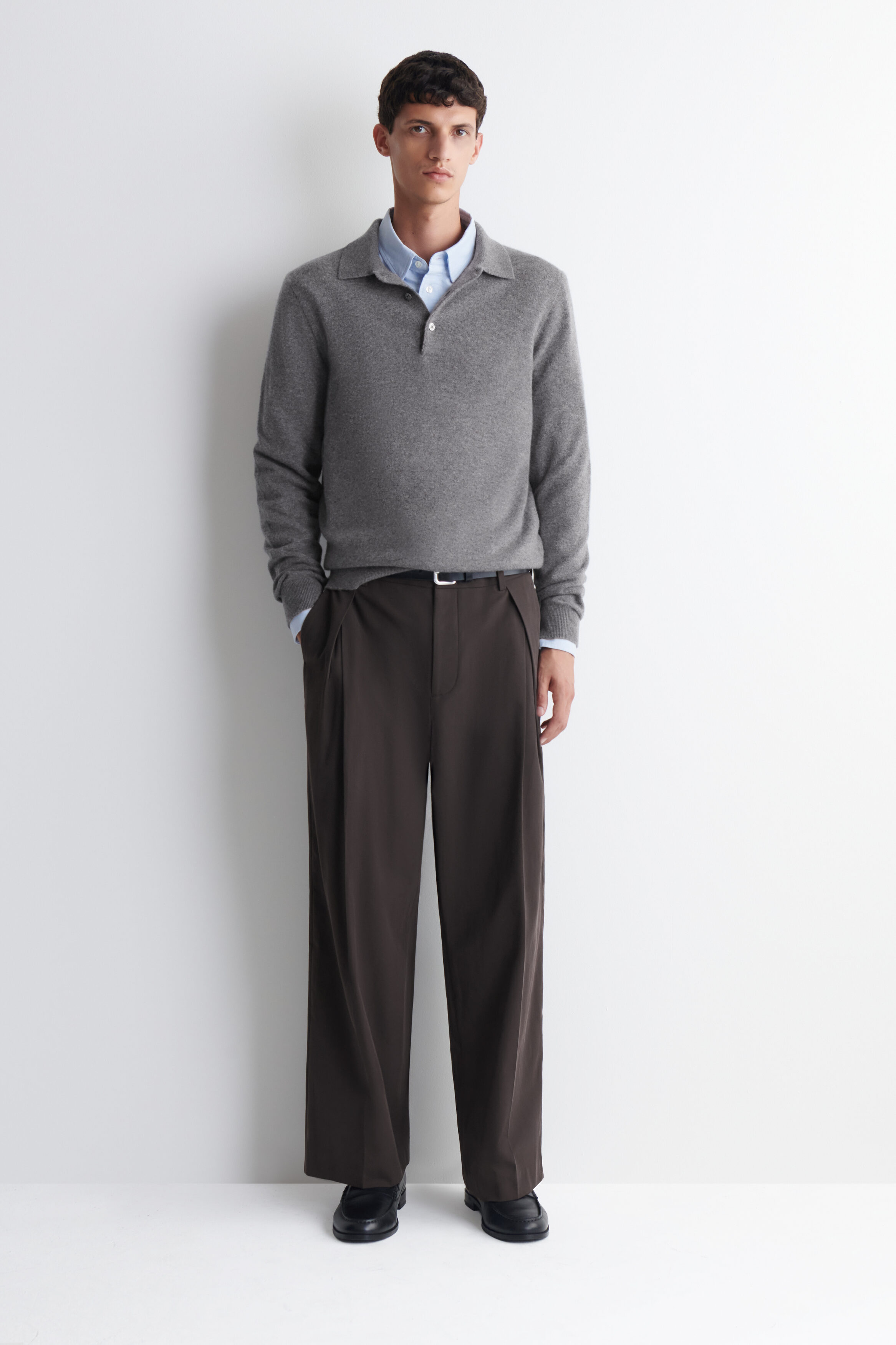 CASHMERE POLO SWEATER - thumbnail 2