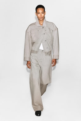 FACADE STRAIGHT-LEG JEANS — TAUPE 2
