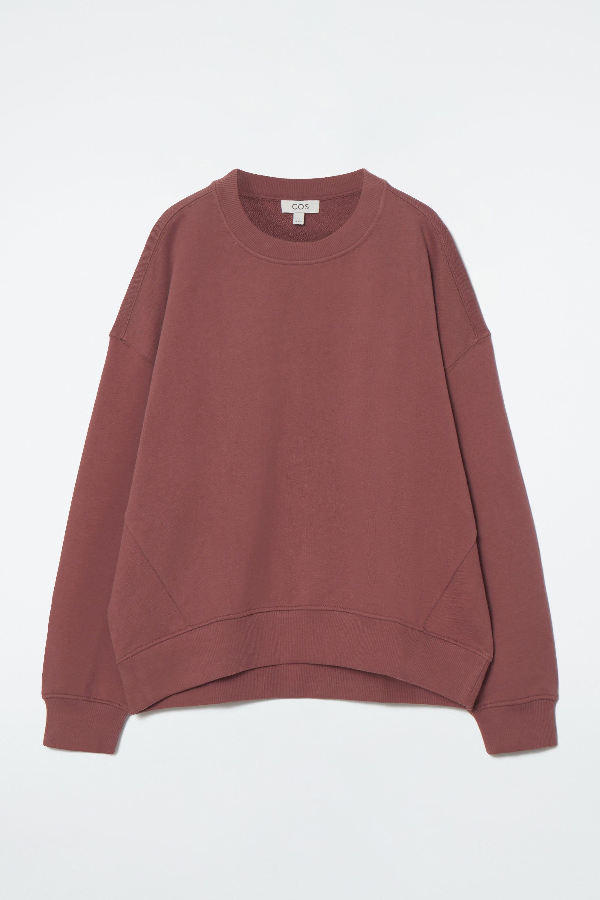 CLASSIC CREW-NECK SWEATSHIRT - RUST BROWN | COS