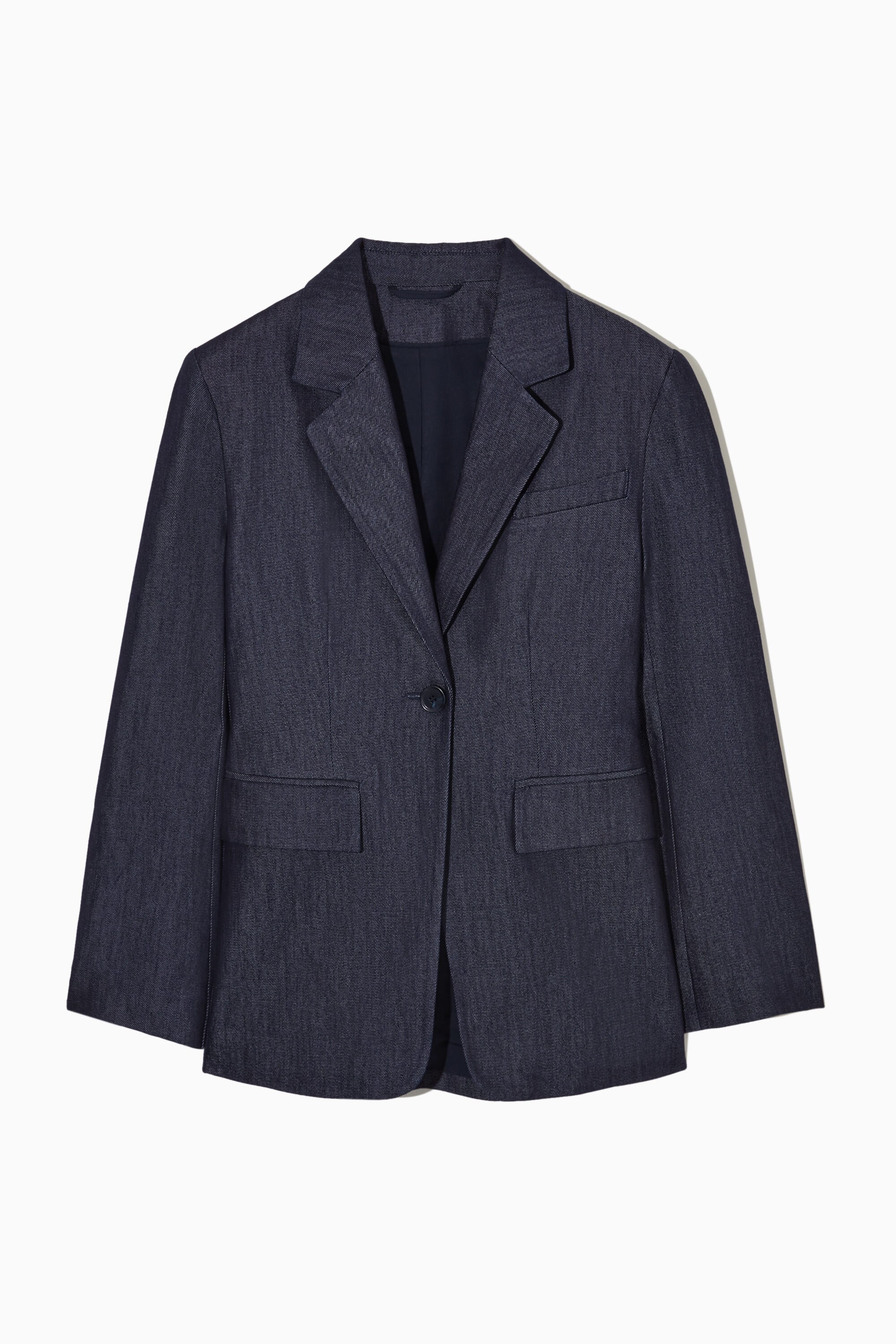 ジャケット・アウター cos DOUBLE-BREASTED DENIM BLAZER COS Double-Breasted Denim Blazer | endource
