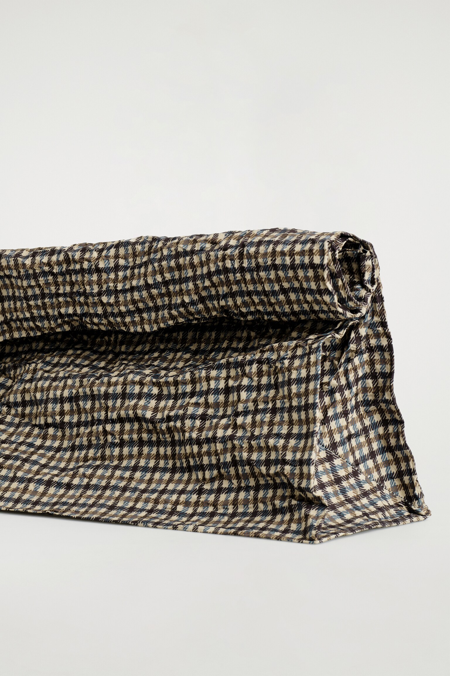 POCHETTE OVERSIZE REPLIÉE - BEIGE / CARREAUX/NOIR - 4