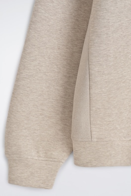 RELAXED SCUBA HENLEY TOP — BEIGE MÉLANGE 6