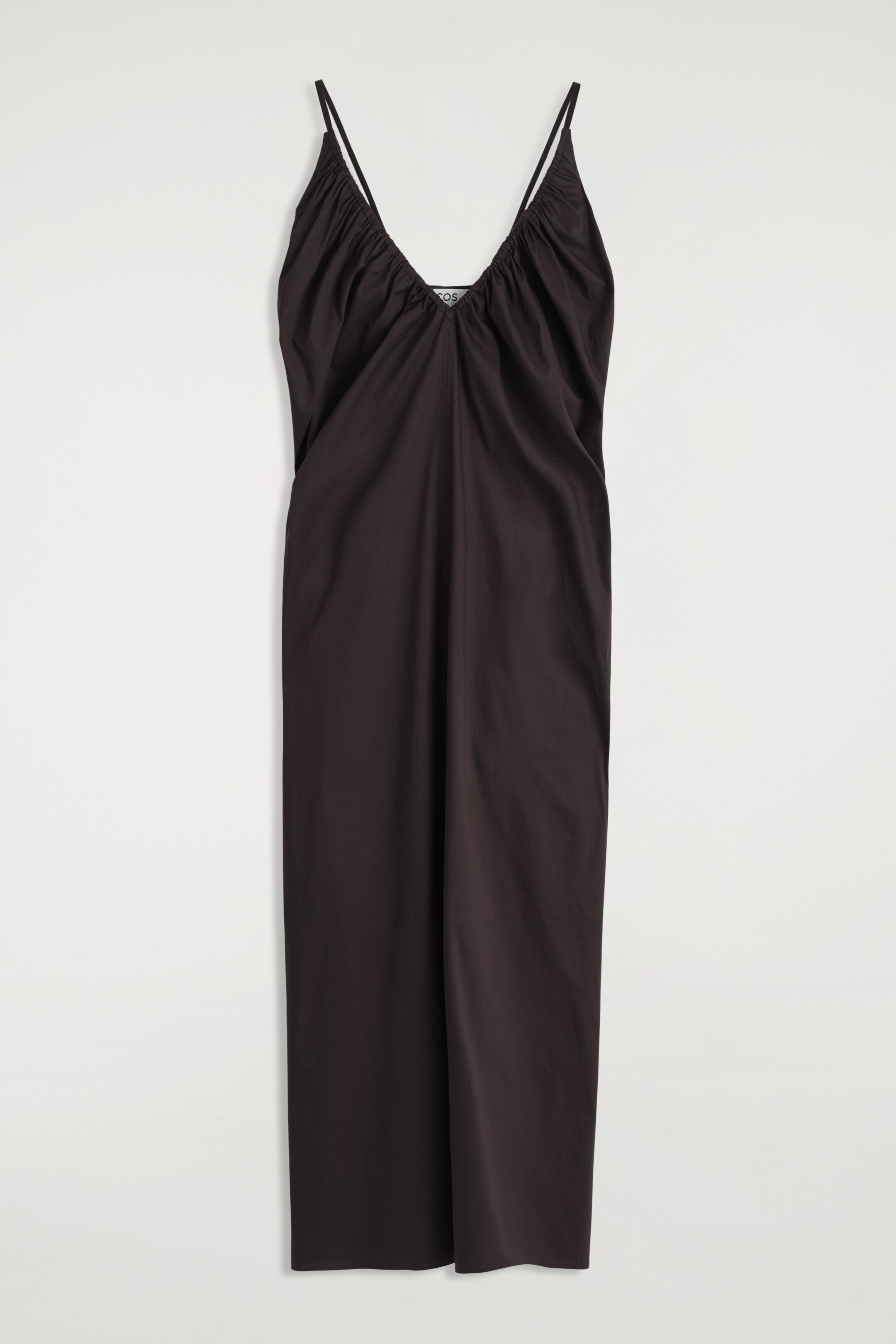 Agrandir l'image: ROBE LONGUE FRONCÉE COL EN V - BRUN FONCÉ - FEMME | H&M BE 5