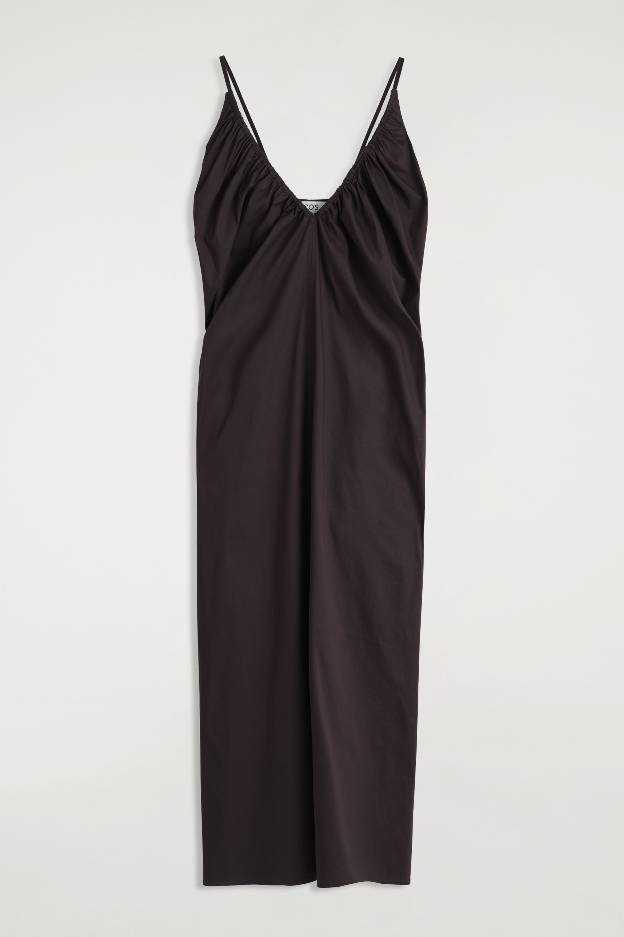 Agrandir l'image: ROBE LONGUE FRONCÉE COL EN V - BRUN FONCÉ - FEMME | H&M FR 5