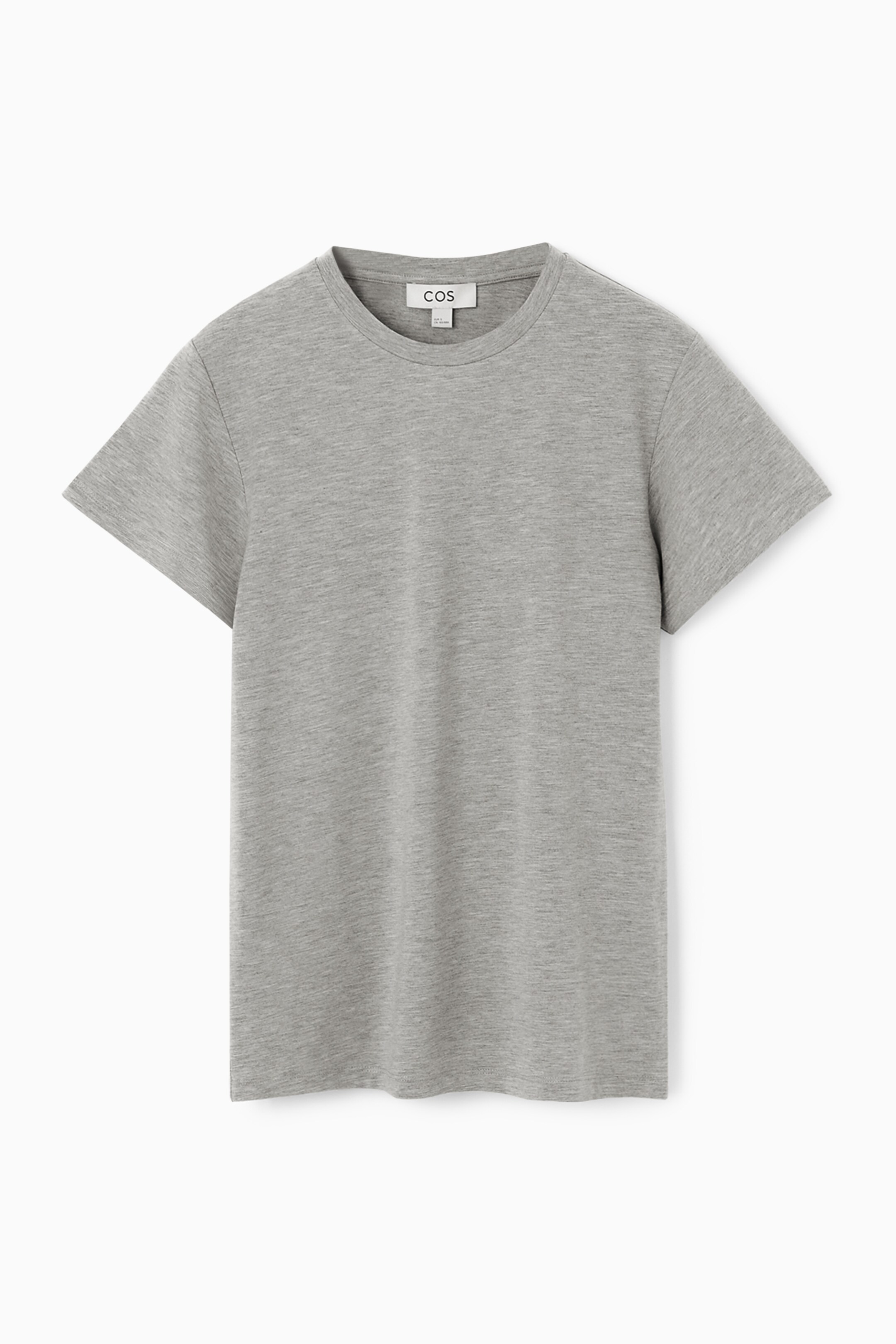 Ingrandisci l'immagine: SHRUNKEN SLIM T-SHIRT - GREY MARL - DONNA | H&M CH 1