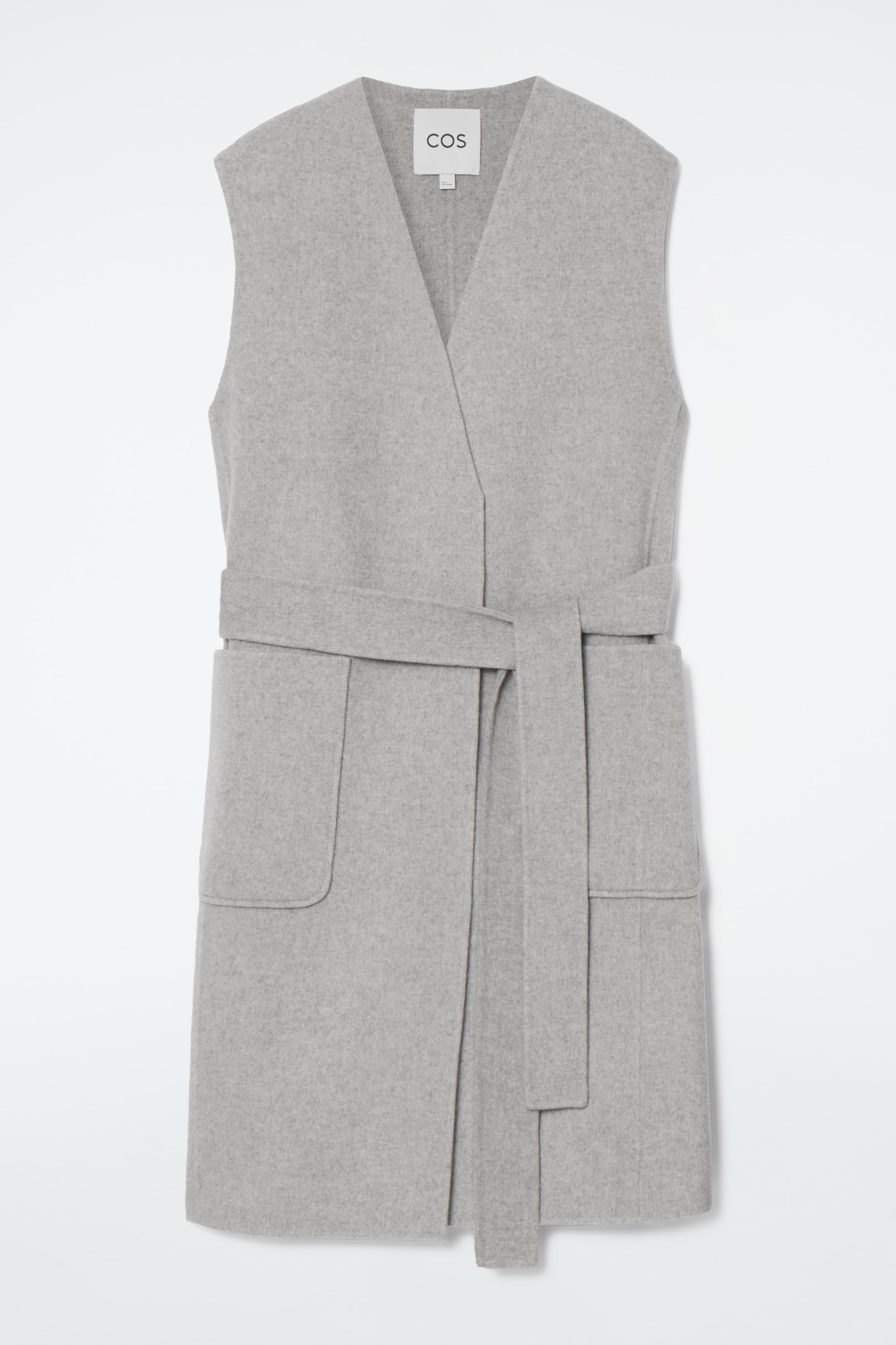 Grösseres Bild ansehen: LANGE WESTE AUS DOUBLEFACE-WOLLE - GRAU - DAMEN | H&M CH 1
