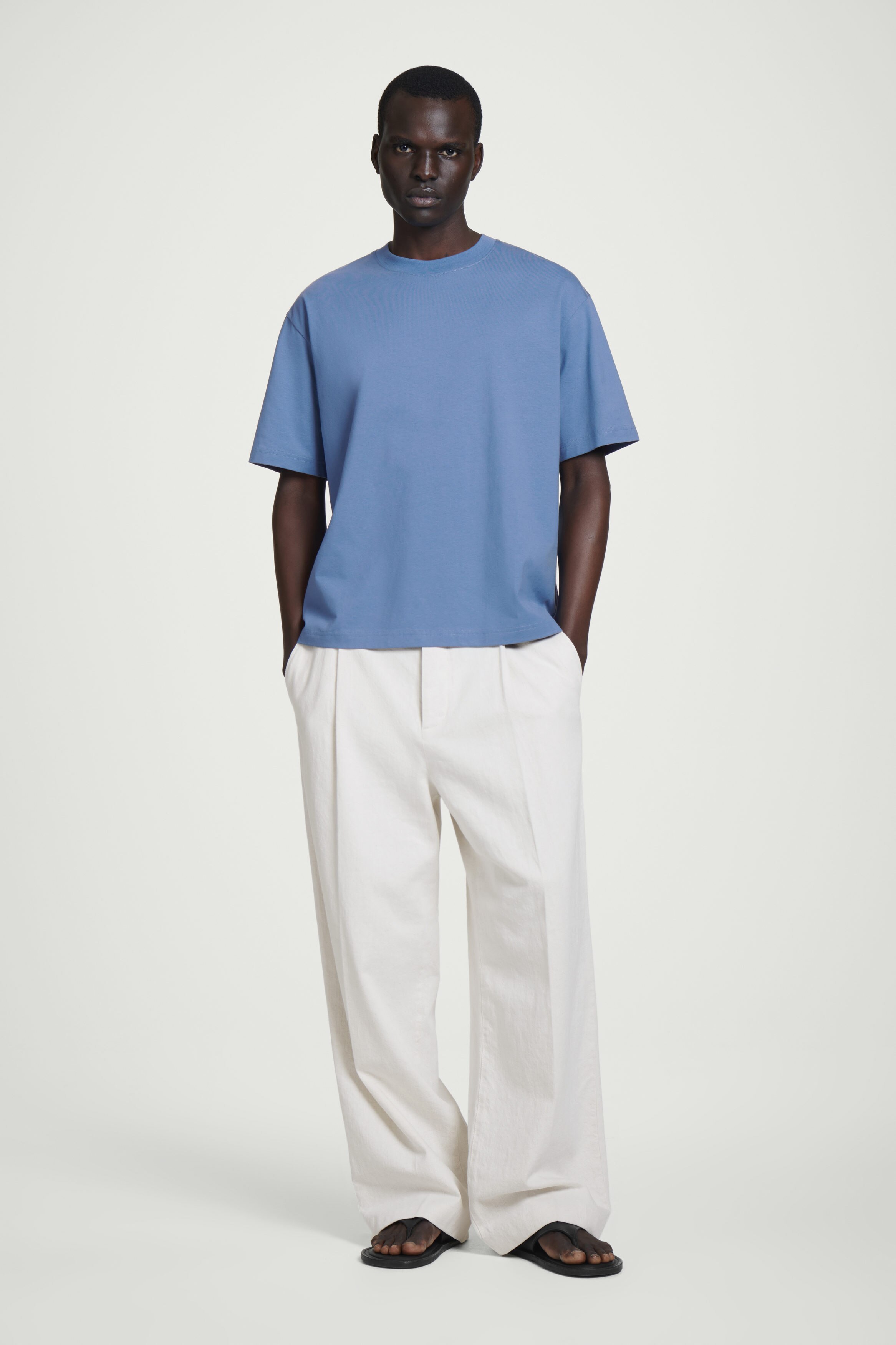 Tシャツ・カットソー [tensishop] bone to be lovely blue silk wing Blue Cotton Wrap Front T Shirt | Tops | PrettyLittleThing USA