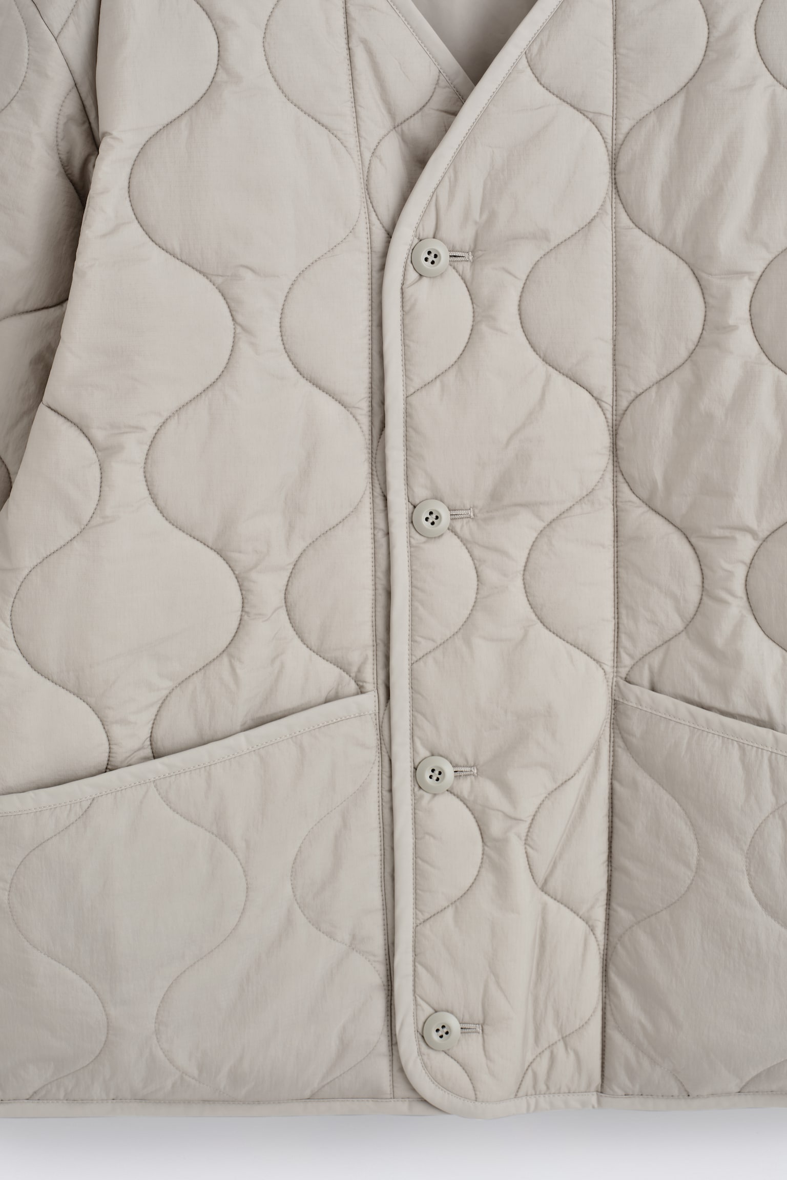 WENDBARE STEPPJACKE - Hellgrau/SCHWARZ - 9