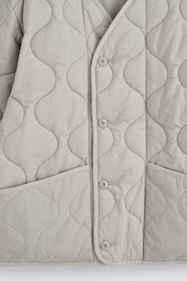 REVERSIBLE QUILTED JACKET — LIGHT GREY 10