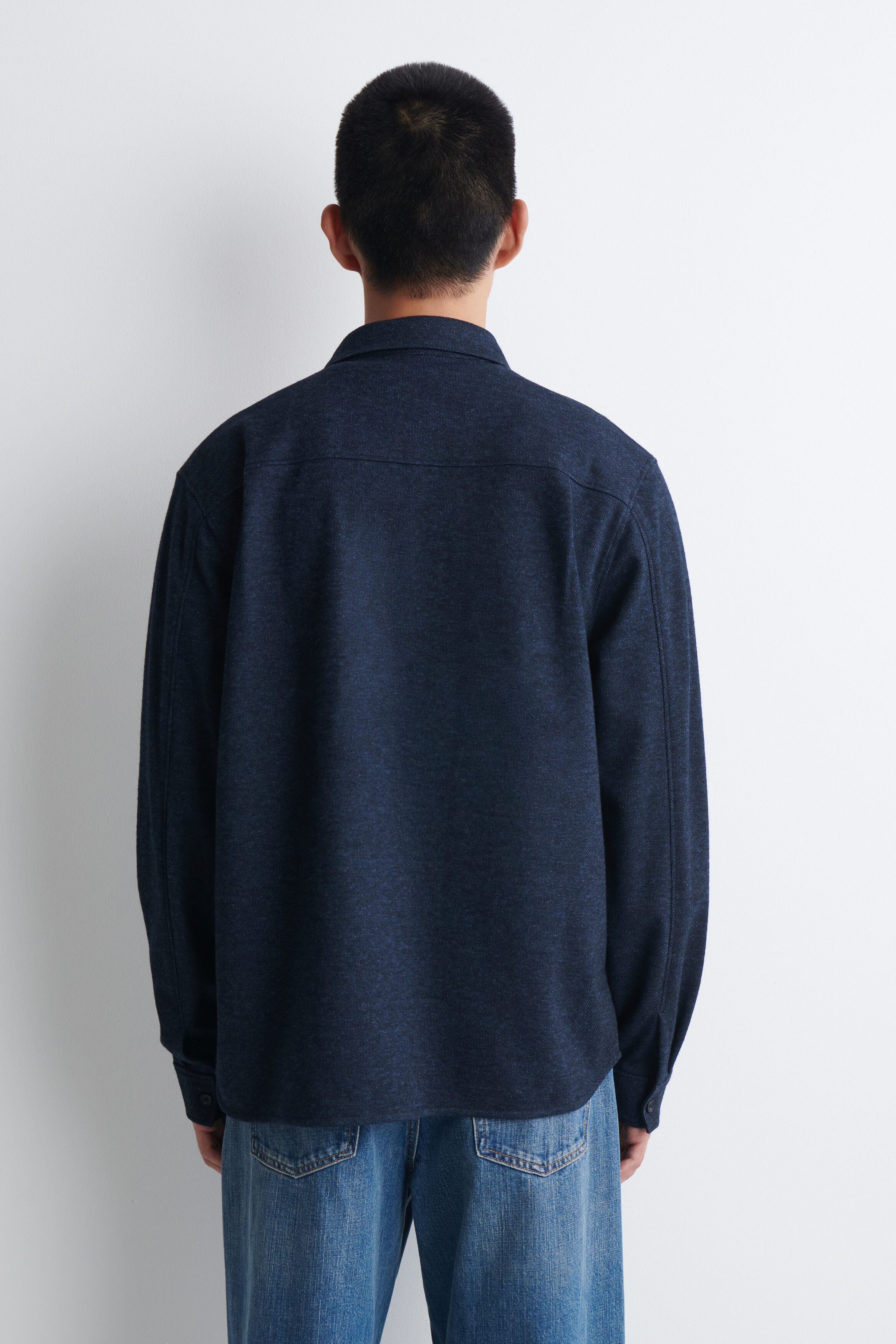 RELAXED JERSEY OVERSHIRT - thumbnail 5