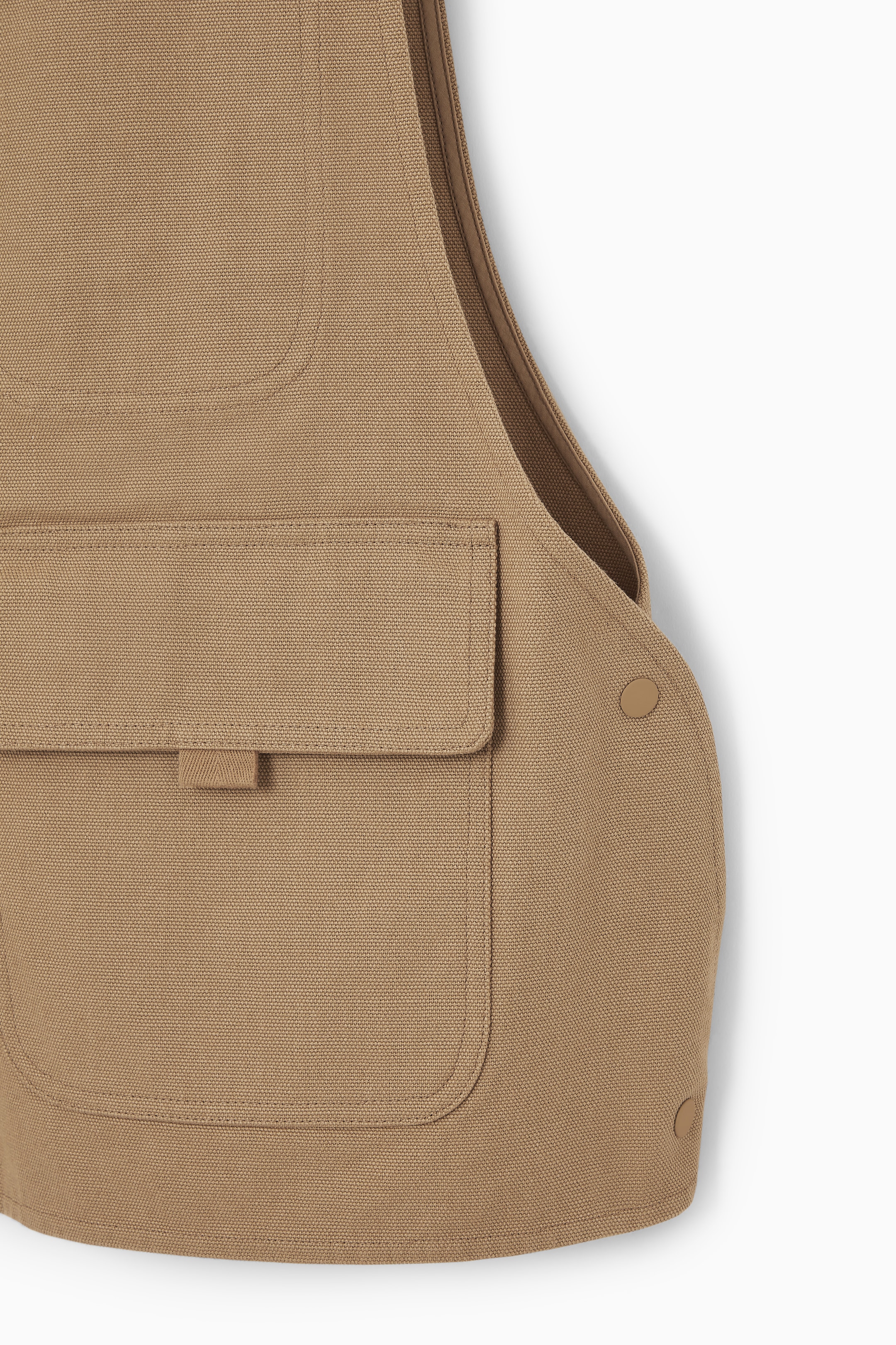 View larger image: ZIPPED HYBRID UTILITY VEST - DARK BEIGE - Men | H&M GB 3