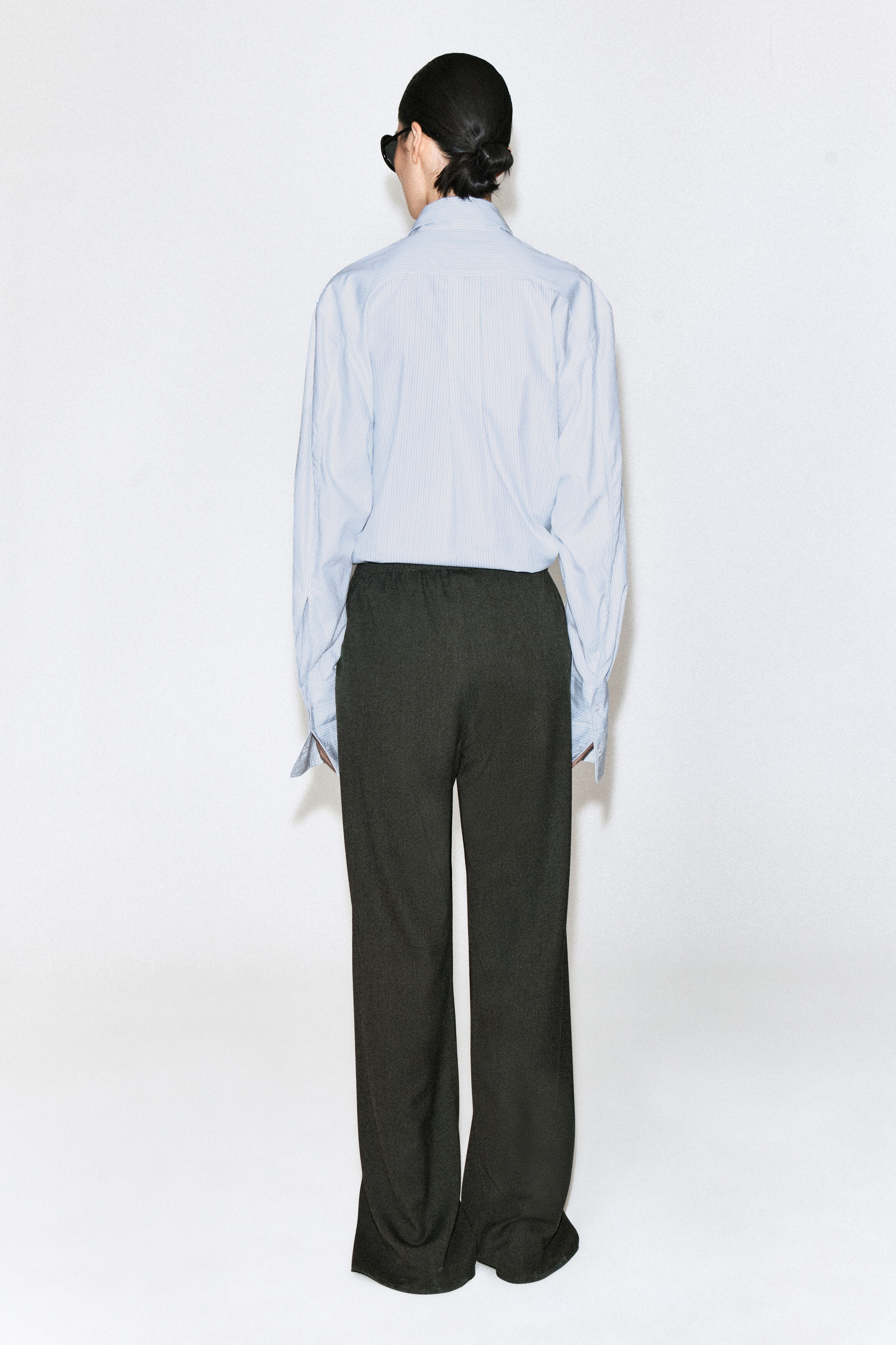 WOOL-BLEND WIDE-LEG PANTS - thumbnail 5