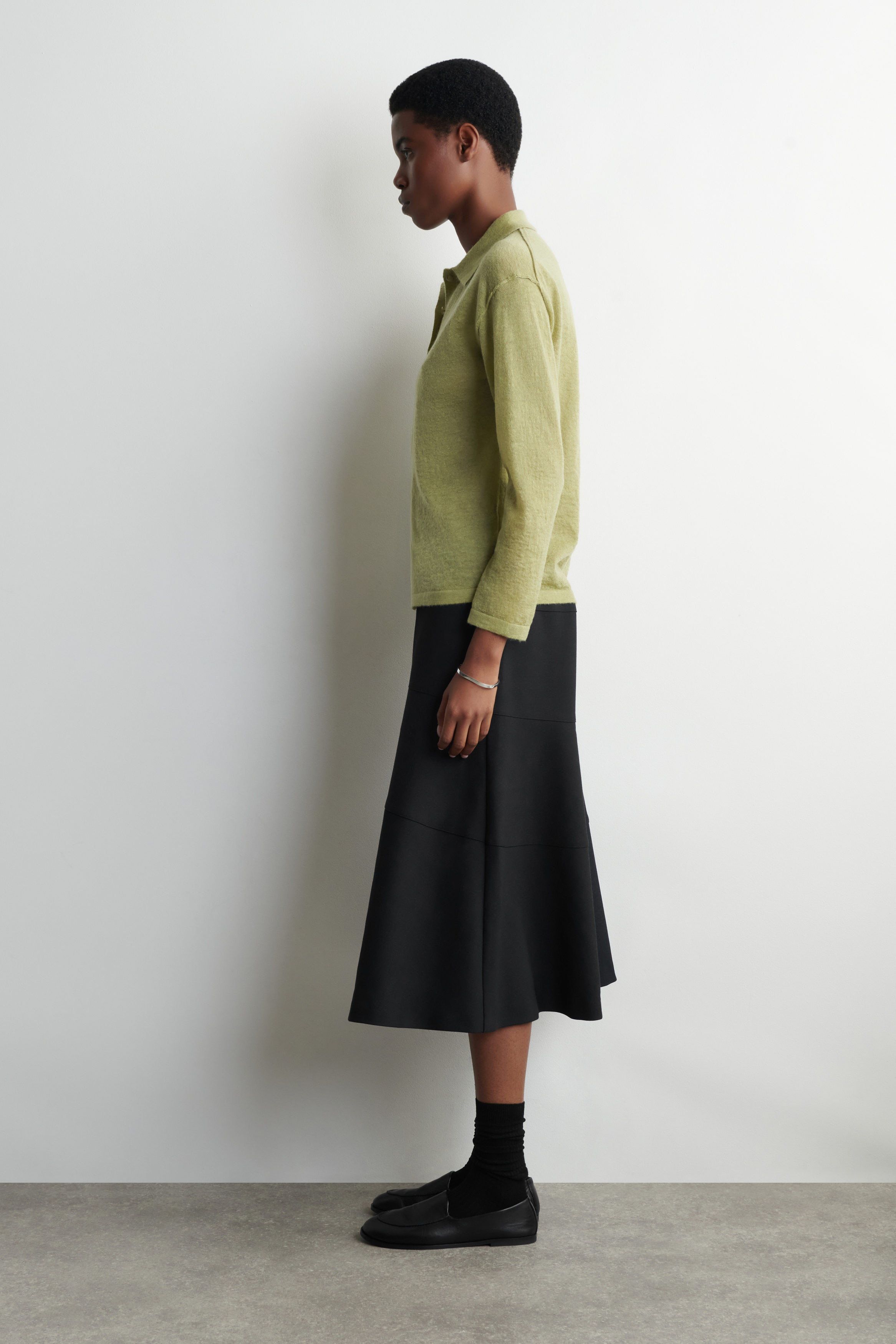 KNITTED MOHAIR-BLEND SHIRT - thumbnail 3