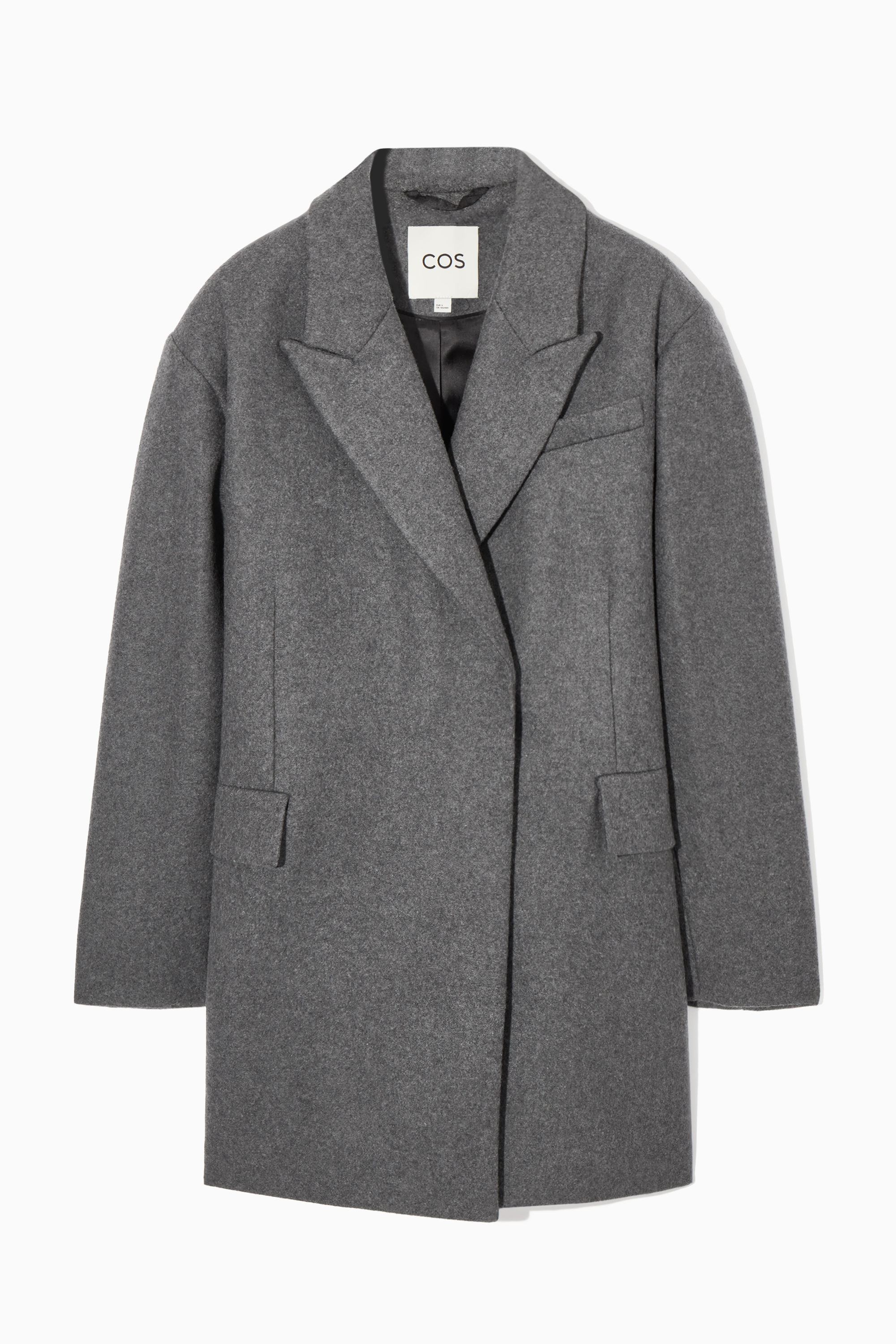 [LOW CLASSIC] / ☆ 24FW MELANGE WOOL OVERSIZED COAT / GREY Wool Melange Oversized Coat – LEIF