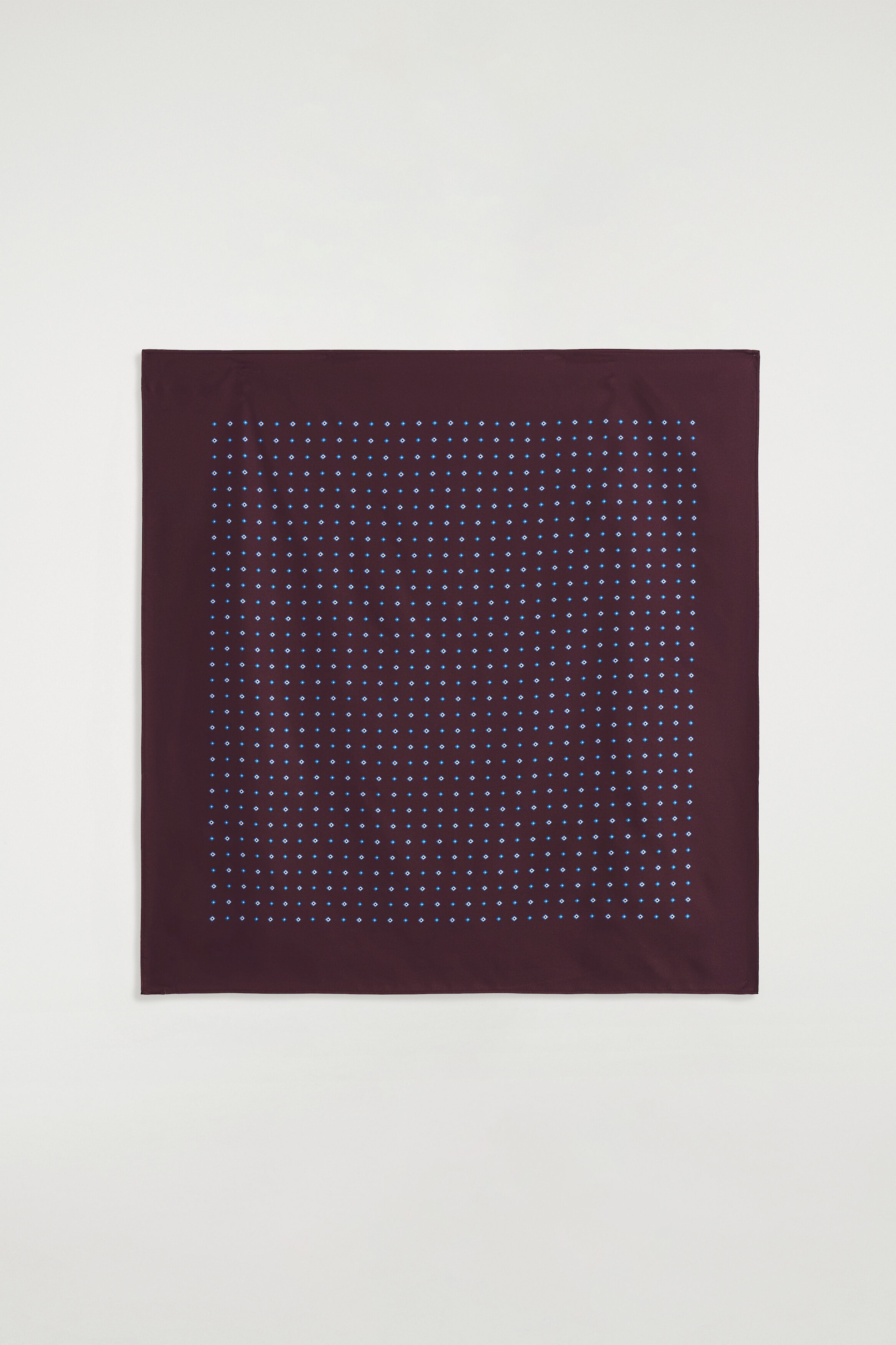 GEOMETRIC-PRINT MULBERRY SILK SCARF