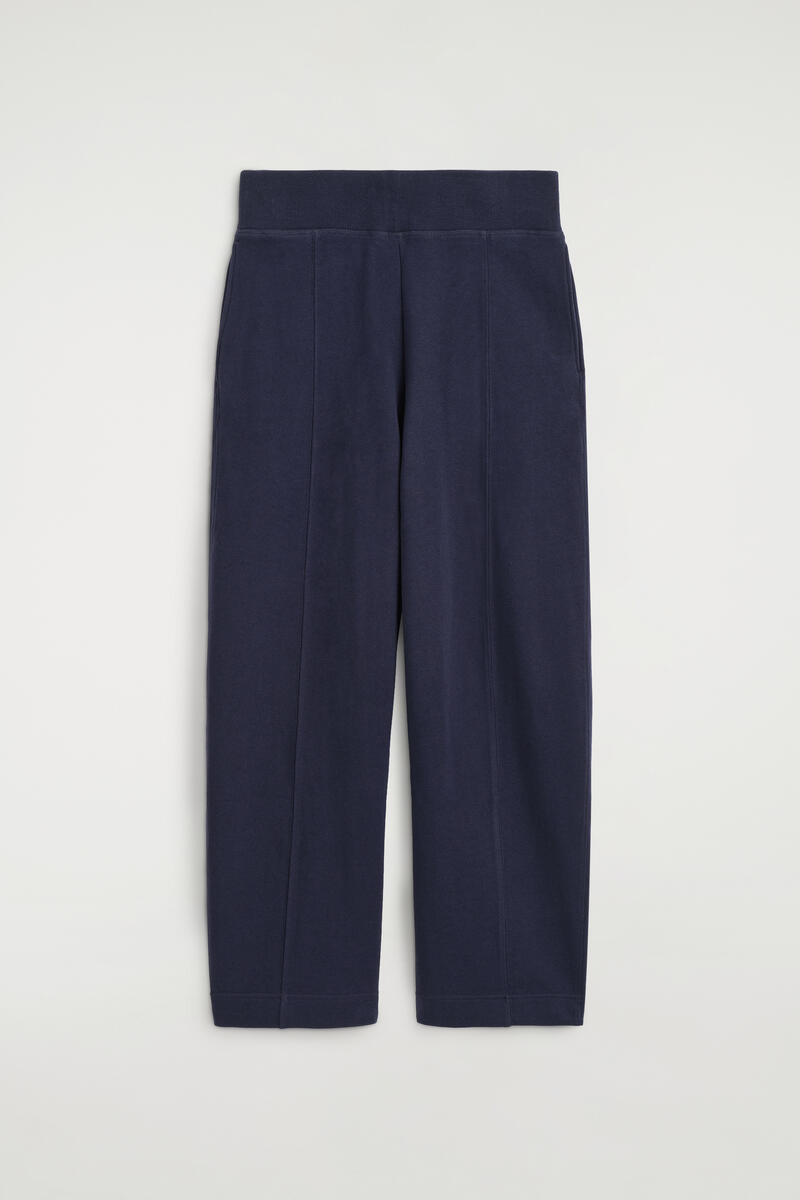 Cotton Barrel-Leg Joggers