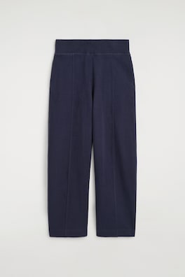 COTTON BARREL-LEG JOGGERS — NAVY 7