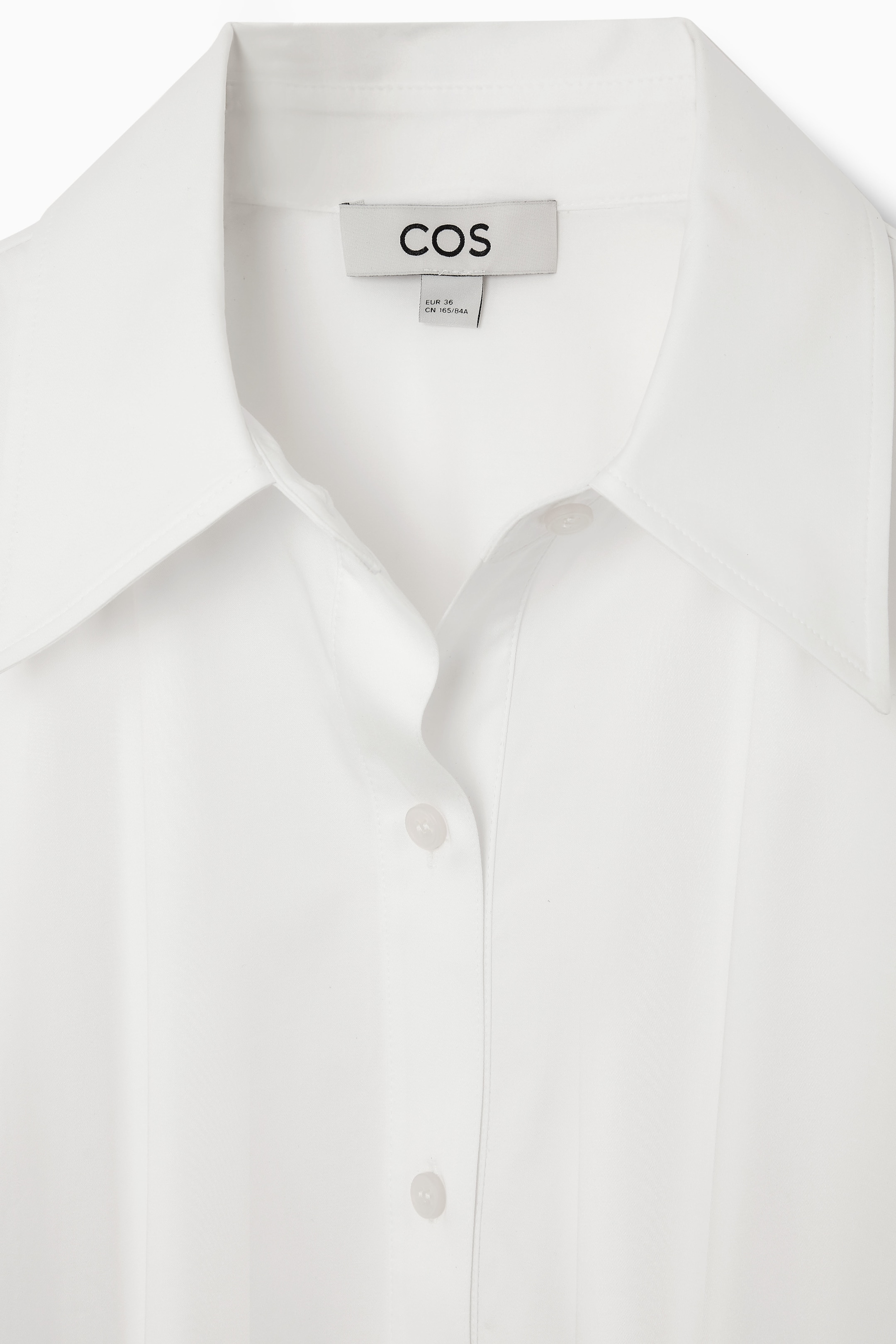 View larger image: OVERSIZED MIDI SHIRT DRESS - WHITE - Ladies | H&M GB 2