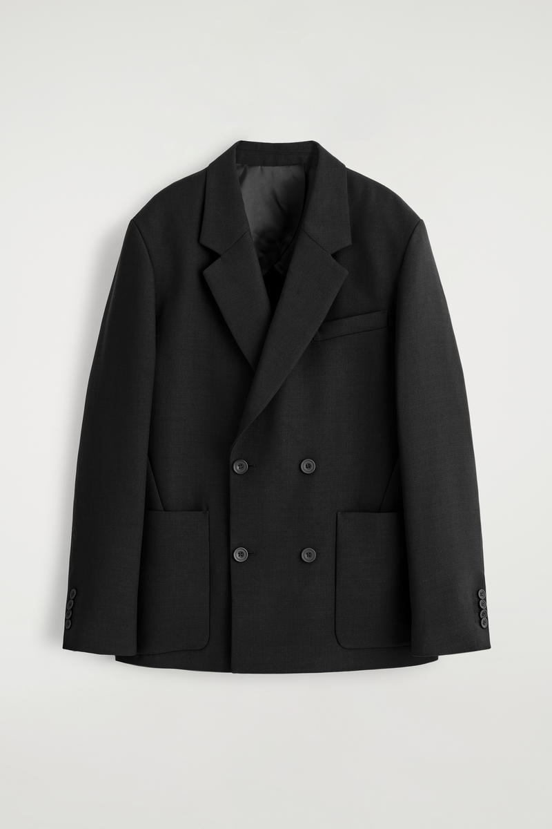 Unstructured Wool-Blend Blazer