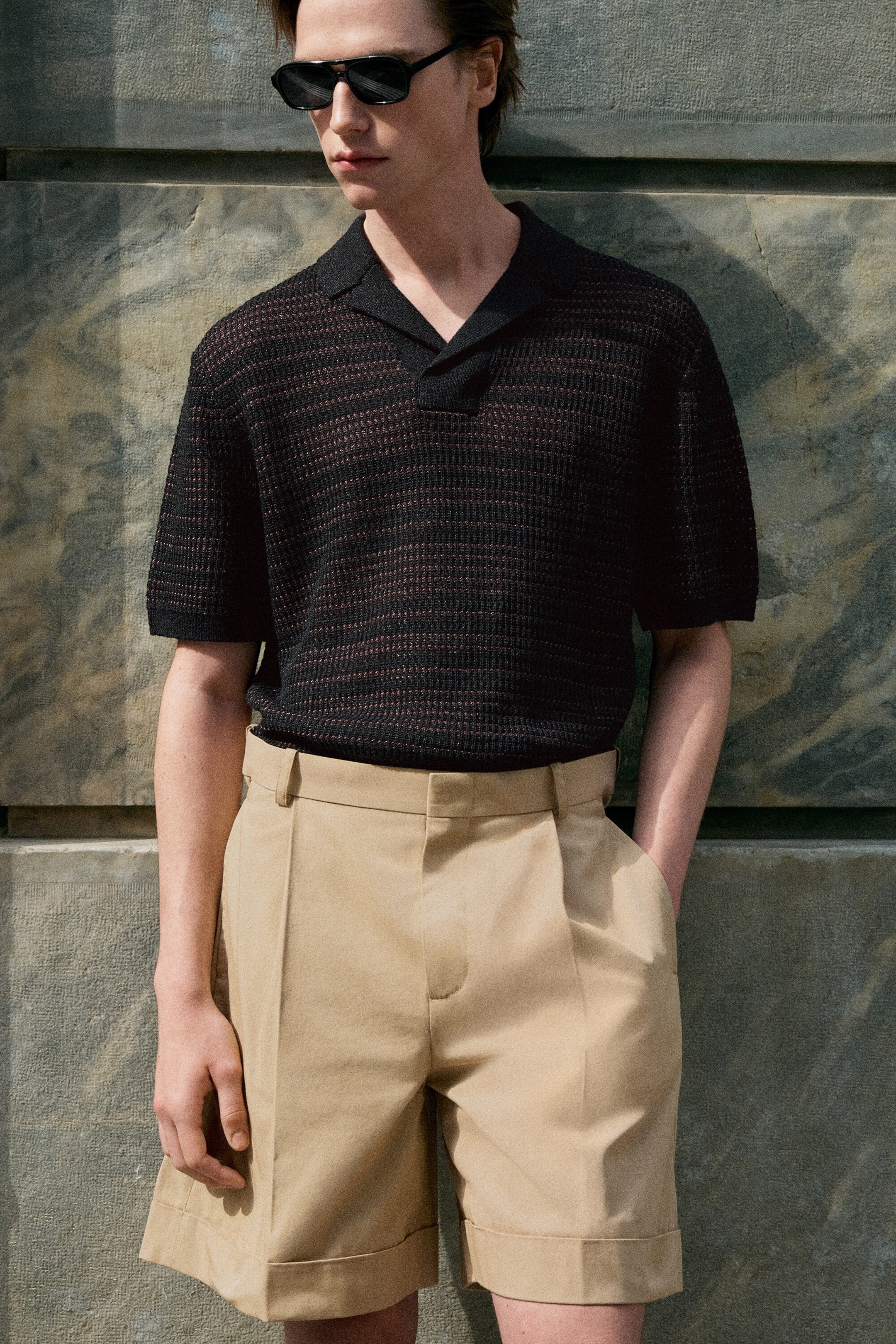COTTON-TWILL CHINO SHORTS