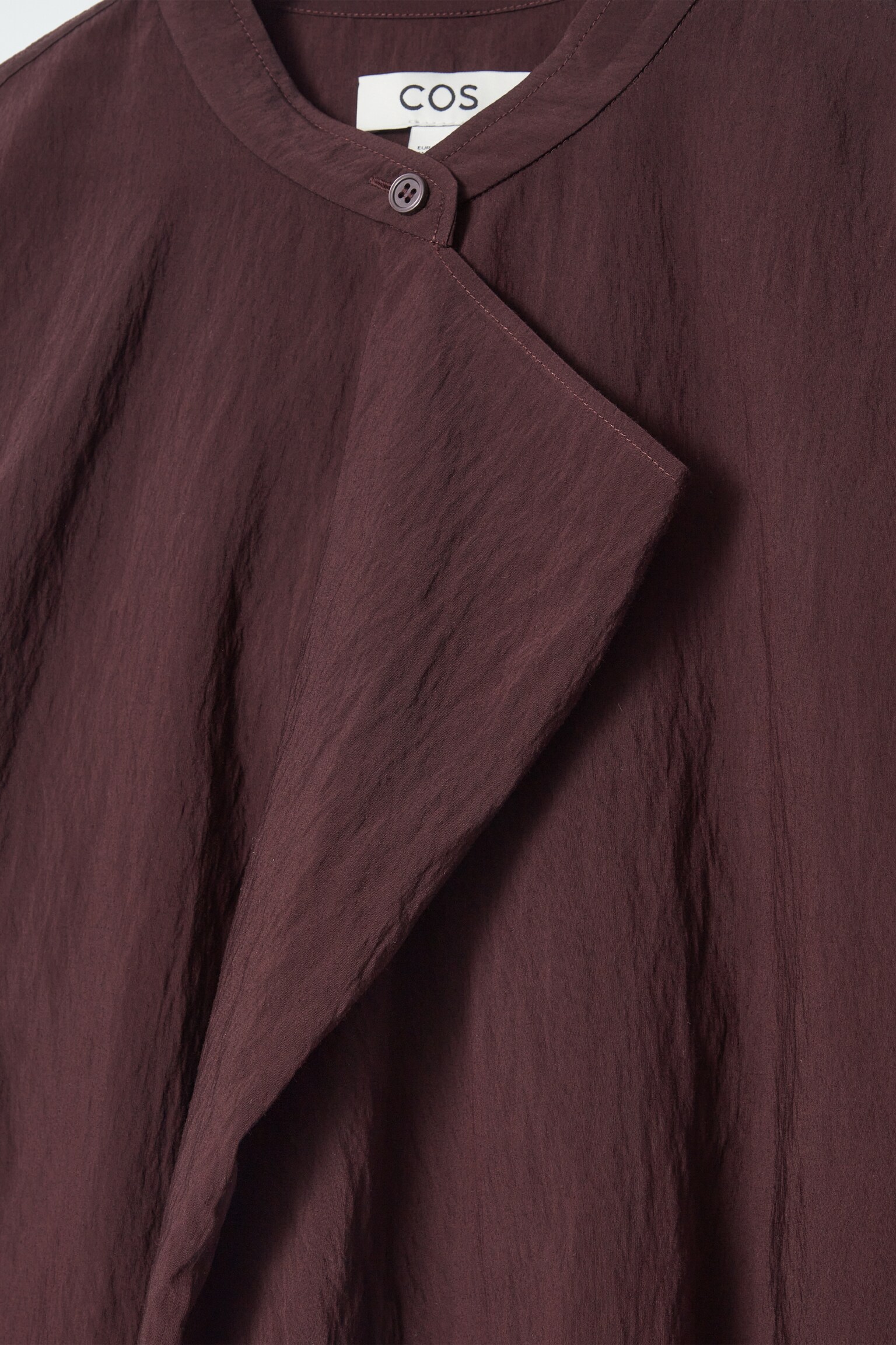 DRAPED BLOUSE - BURGUNDY/APRICOT - 2