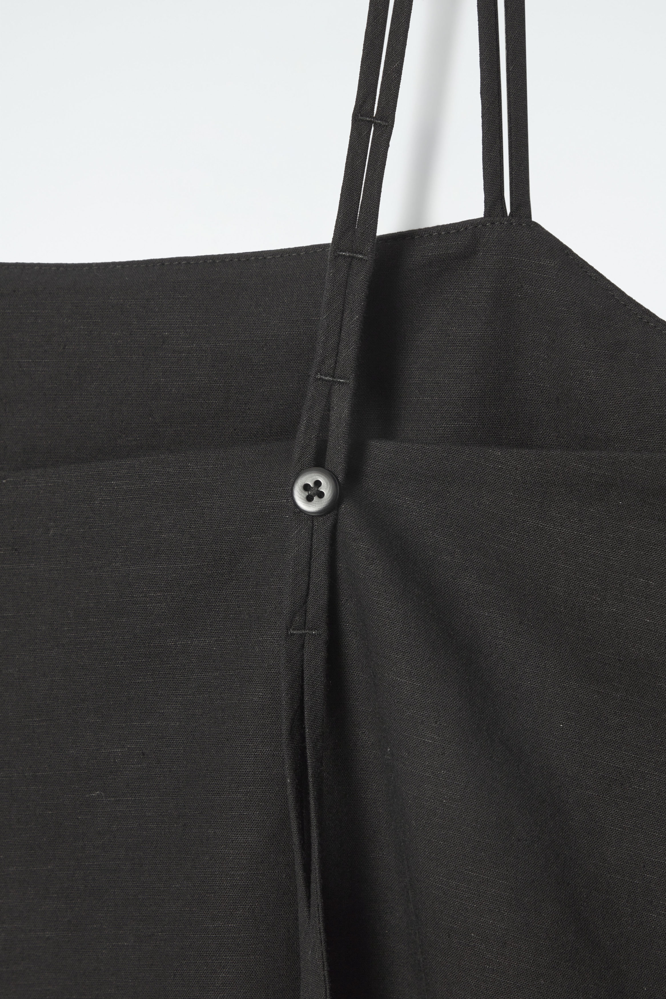 SQUARE-NECK PLAYSUIT - BLACK | COS