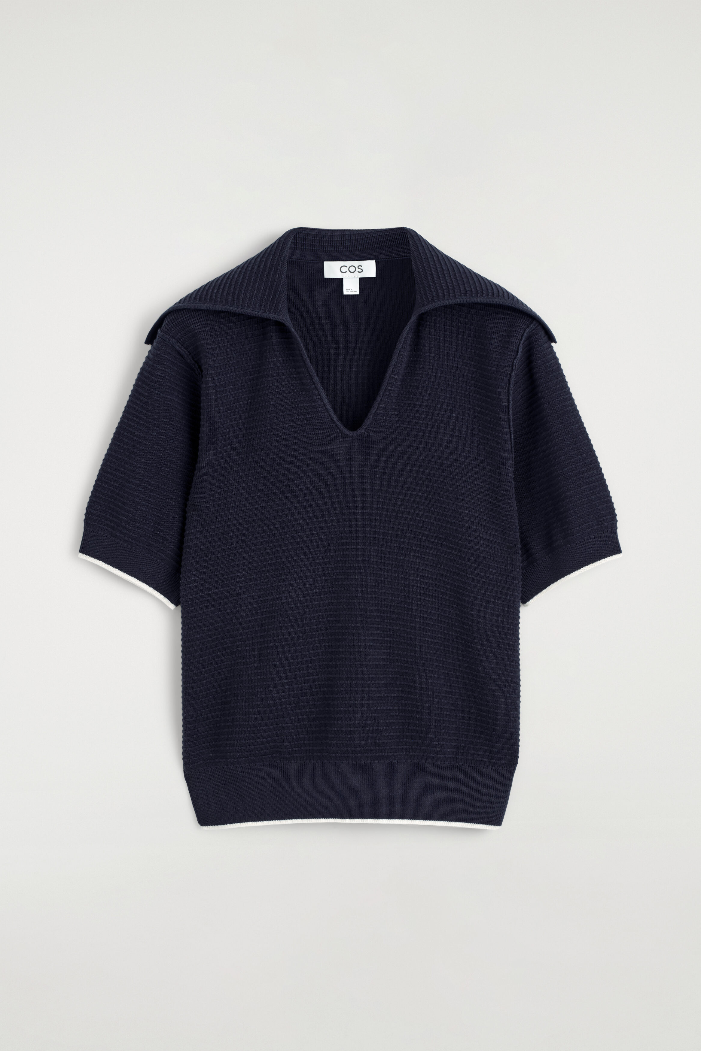 SAILOR-COLLAR KNITTED TOP - NAVY | COS CA