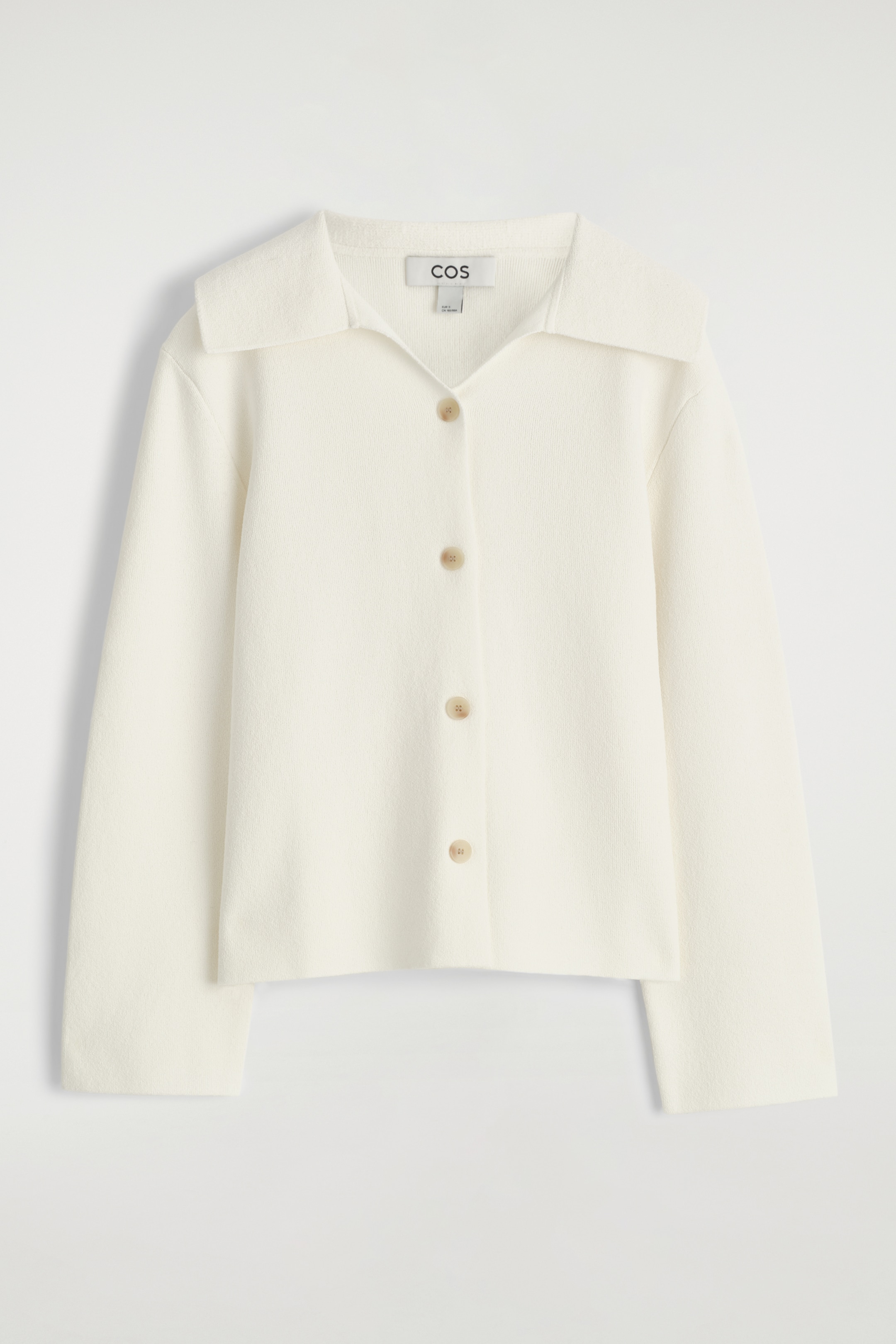 Grösseres Bild ansehen: GESTRICKTE JACKE MIT KRAGEN - ELFENBEIN - DAMEN | H&M CH 6
