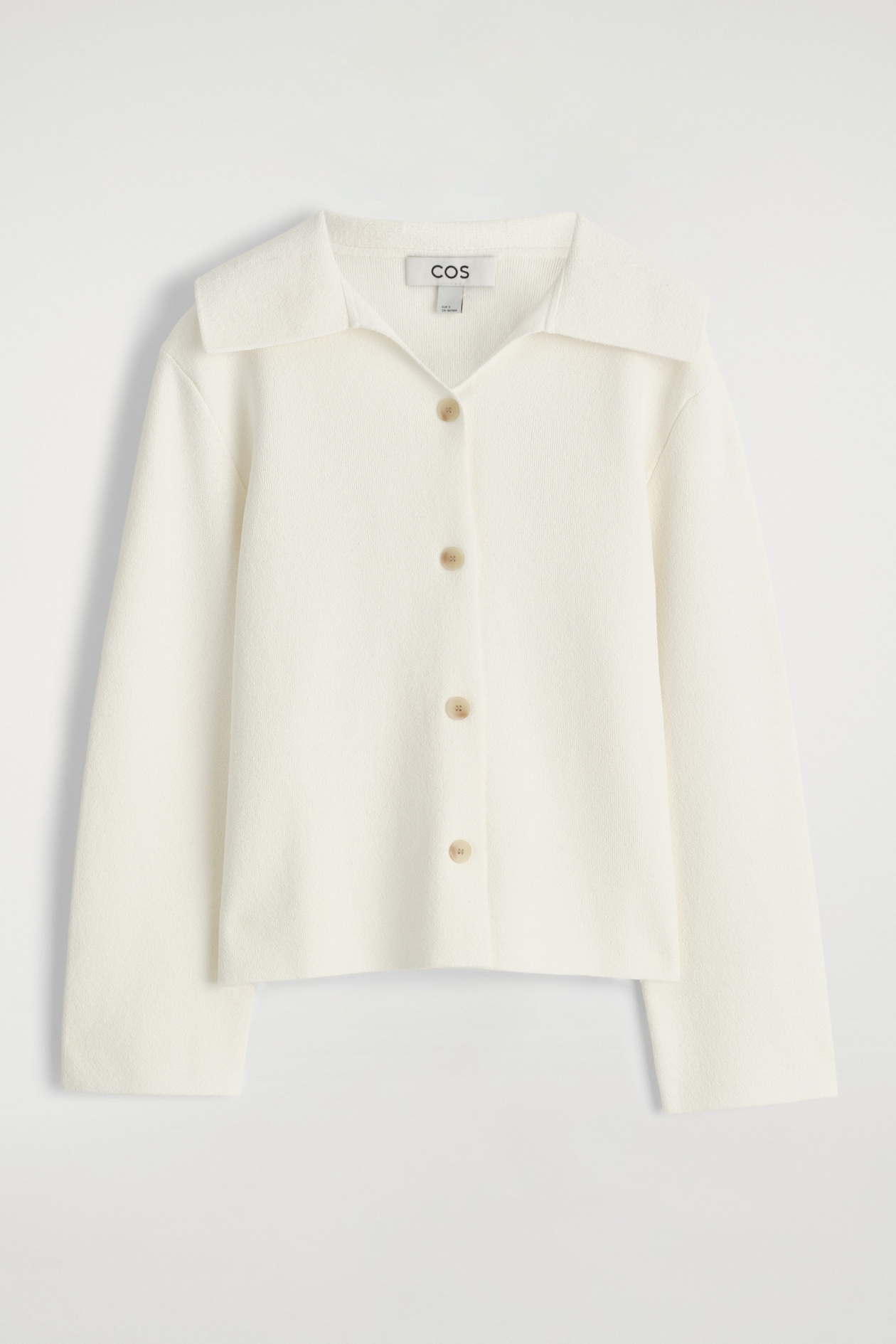 COLLARED KNITTED JACKET