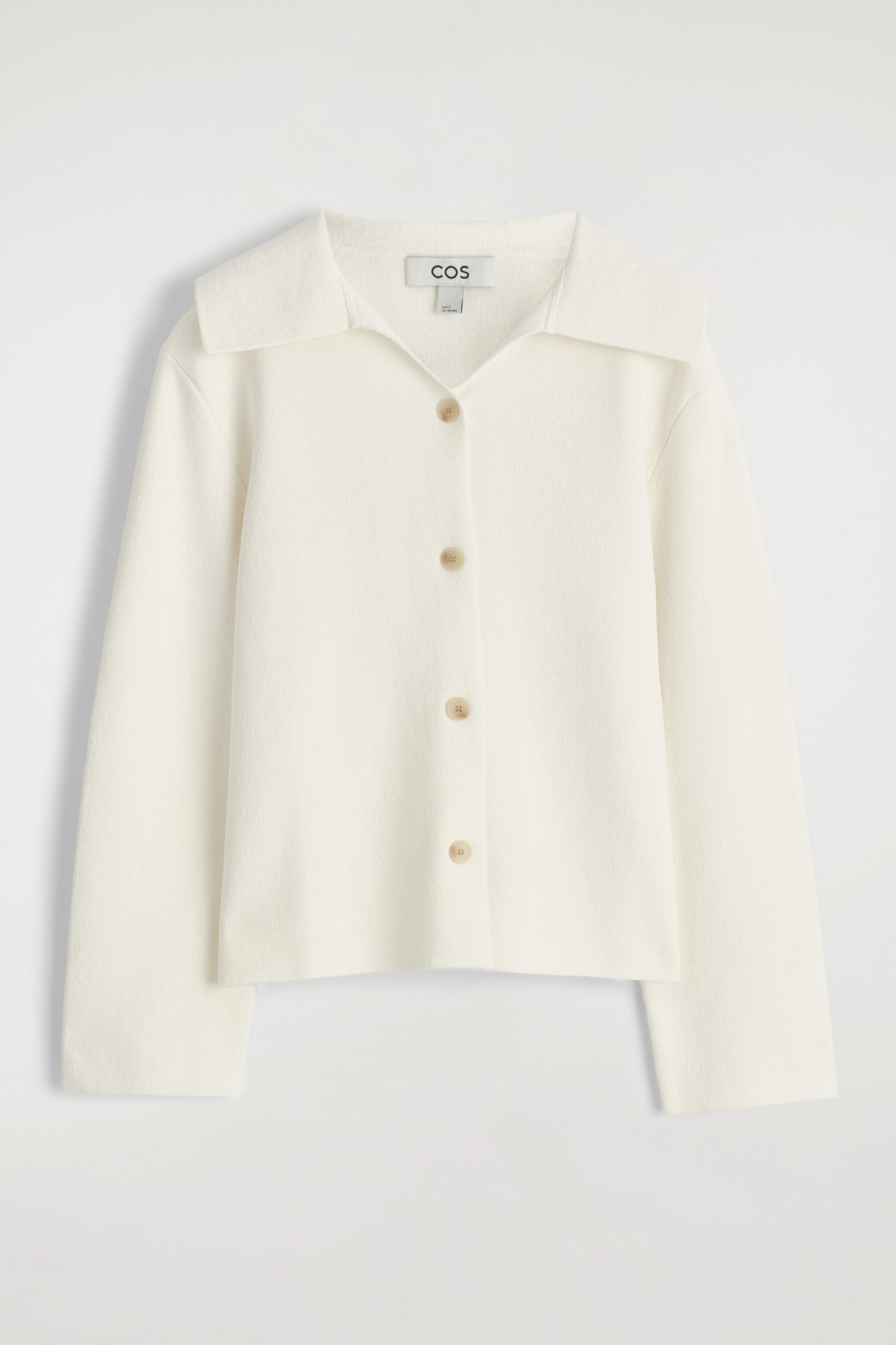COLLARED KNITTED JACKET