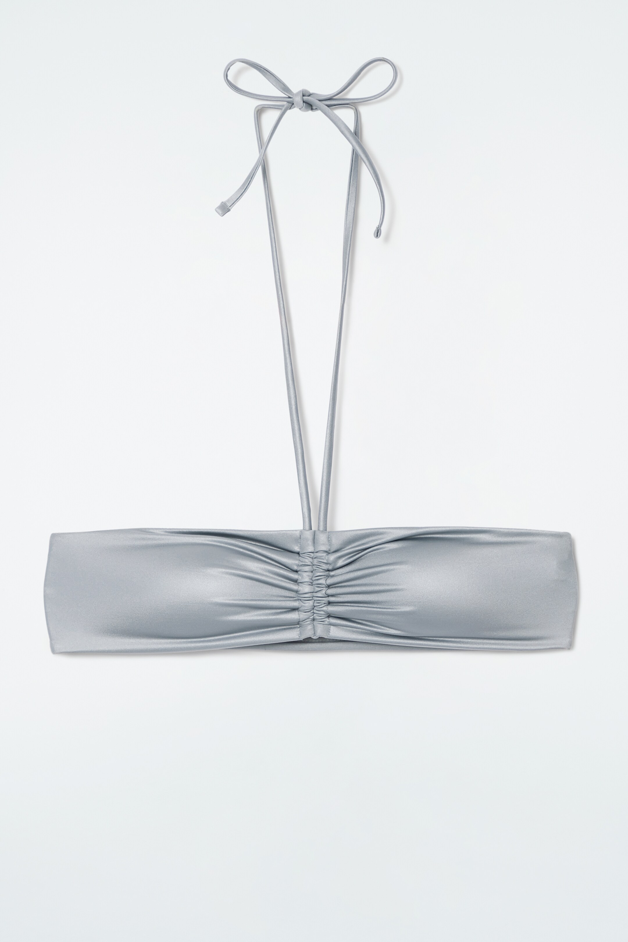 Ingrandisci l'immagine: RUCHED BANDEAU BIKINI TOP - SILVER - DONNA | H&M CH 1