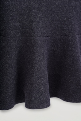 BOILED WOOL-BLEND MINI SKIRT — CHARCOAL MÉLANGE 6