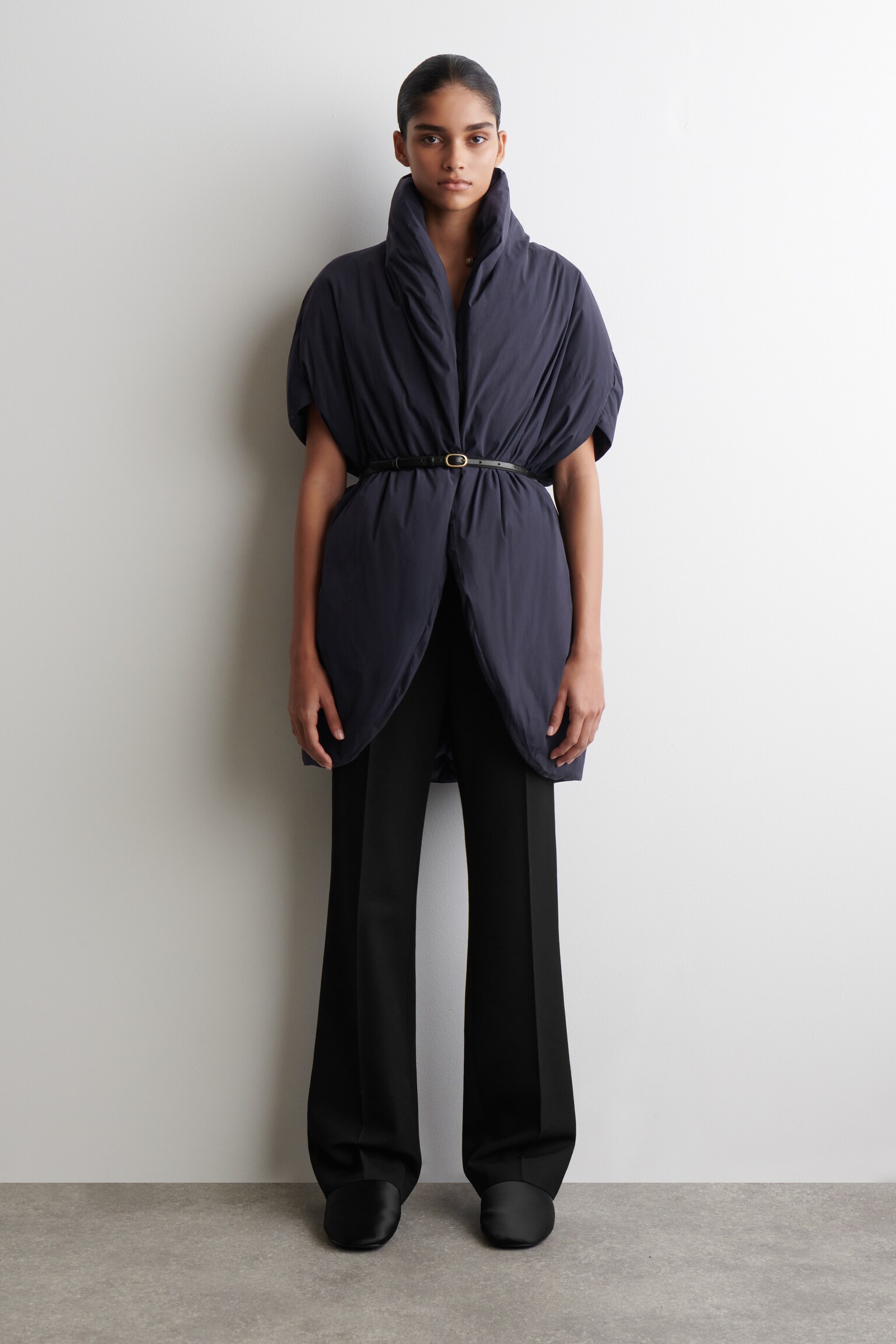 VESTE DOUDOUNE OVERSIZE SCULPTÉE - BLEU MARINE