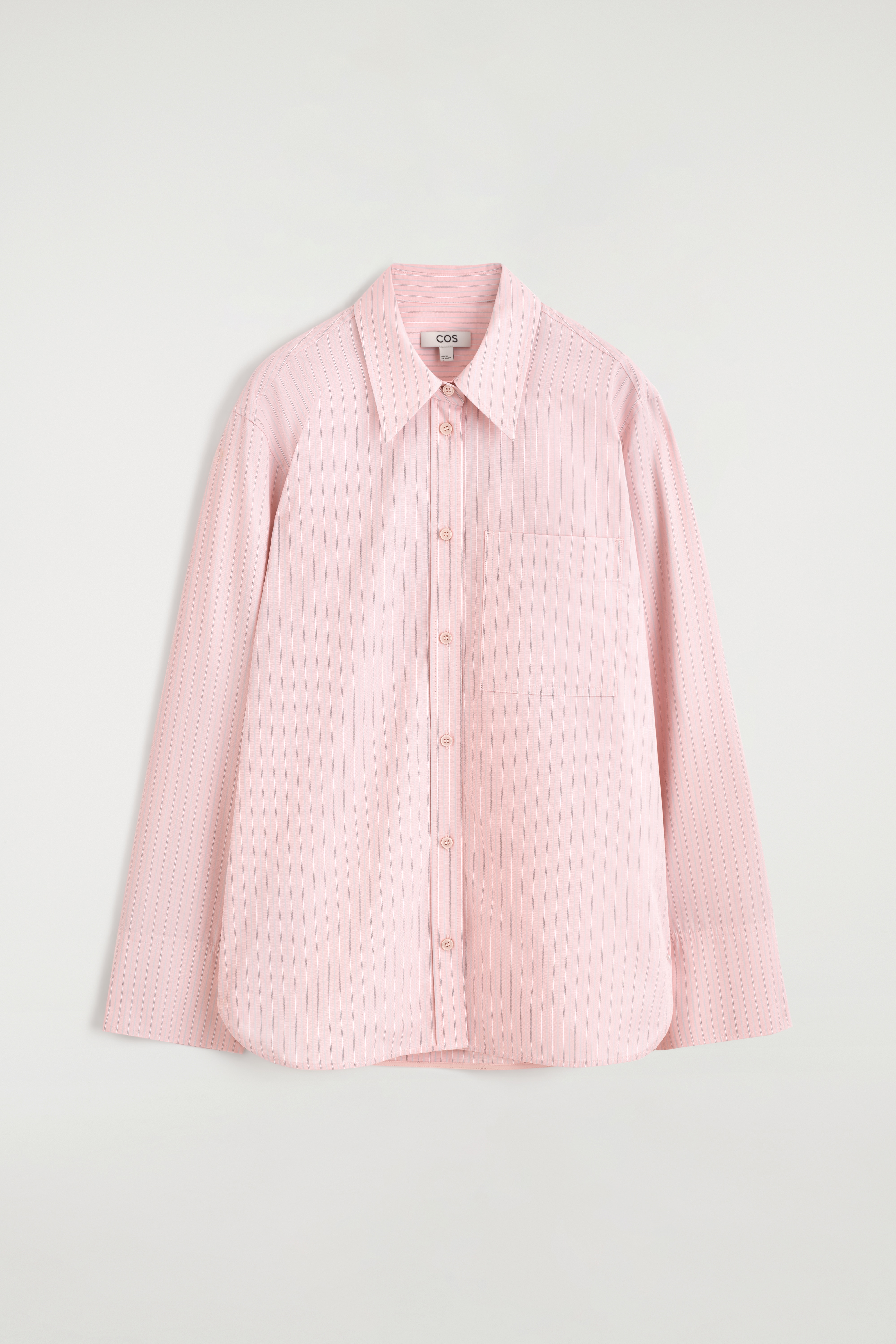 STRIPED COTTON SHIRT - PINK / STRIPED