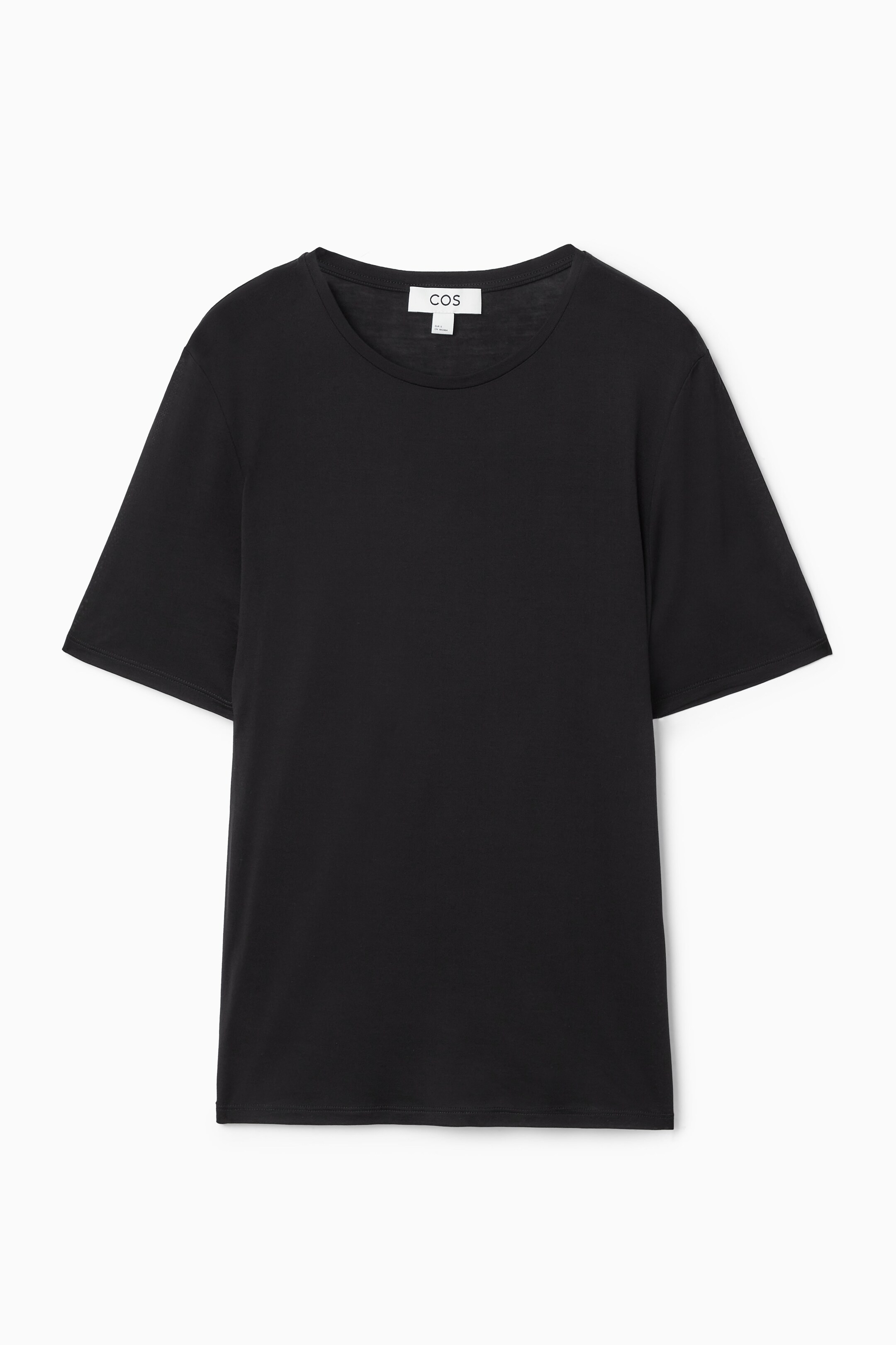 Agrandir l'image: T-SHIRT PURE SOIE - NOIR - FEMME | H&M CH 1