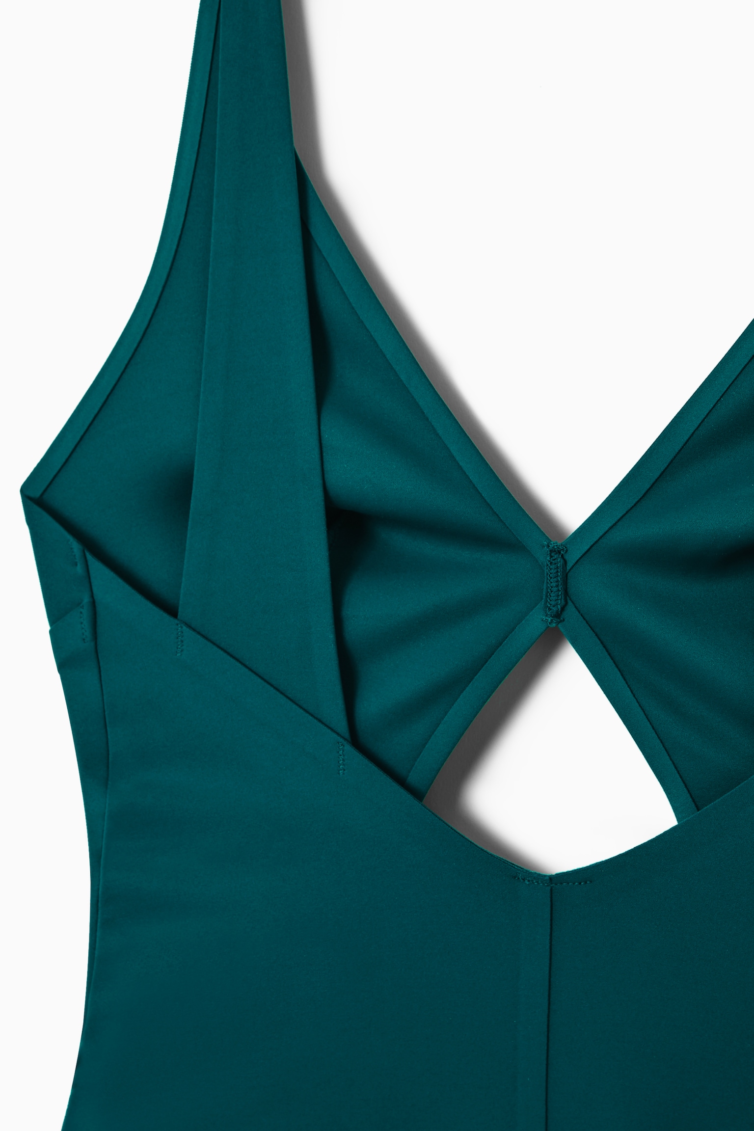 CUTOUT SCUBA SWIMSUIT - DARK TURQUOISE/BROWN / ORANGE / PINK/BLACK - 2