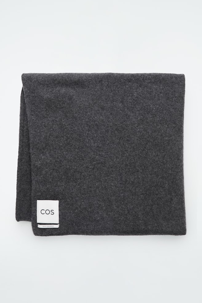 FULAR DIN CAȘMIR - DARK GREY/DARK GREY/NEGRU - 1