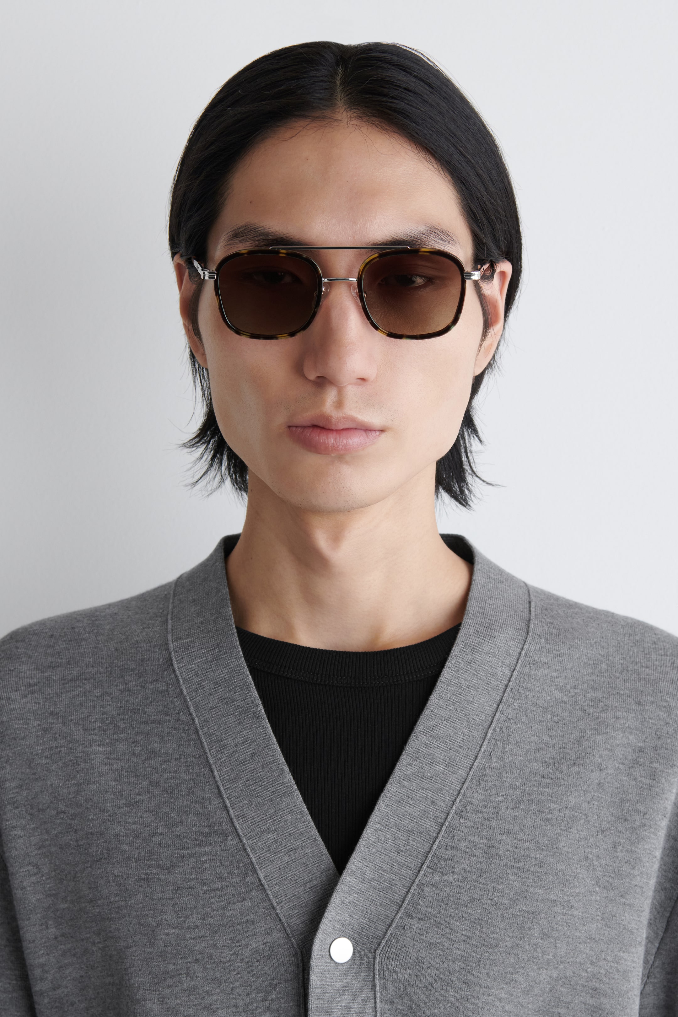 Grösseres Bild ansehen: RUNDE PILOTENBRILLE - KHAKI/ANTHRAZIT - HERREN | H&M CH 2