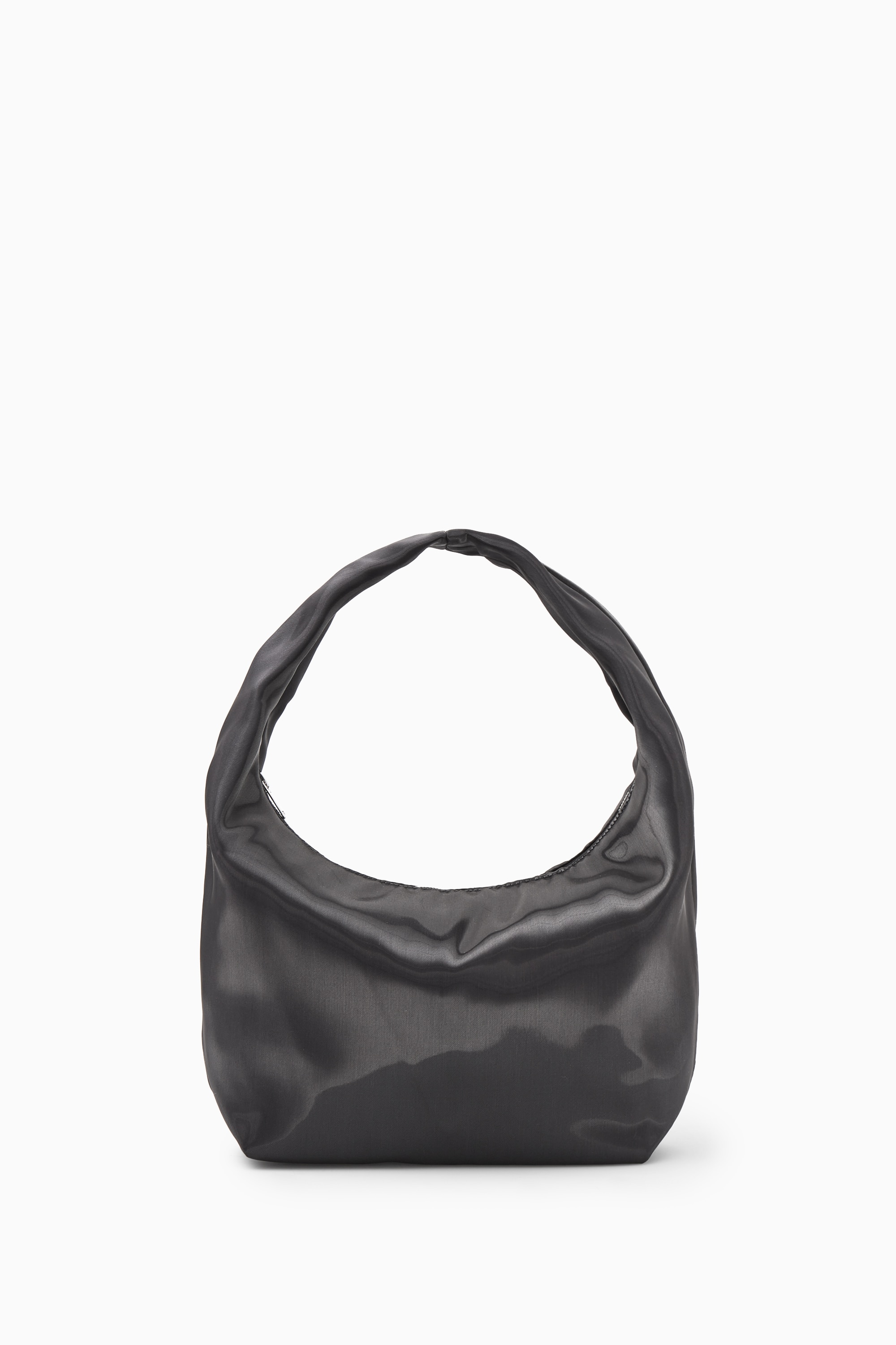Women's NAVY MINI SLING HIGH-SHINE SHOULDER BAG | H&M GB