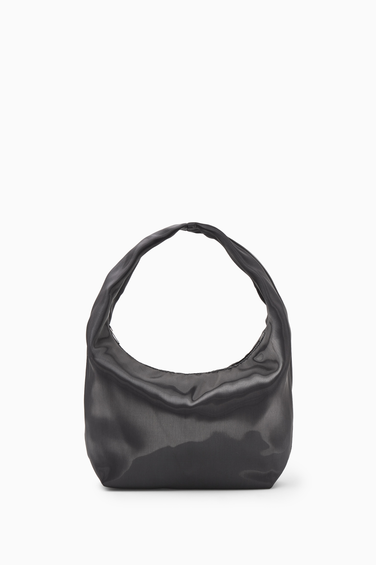 MINI SLING HIGH-SHINE SHOULDER BAG - NAVY